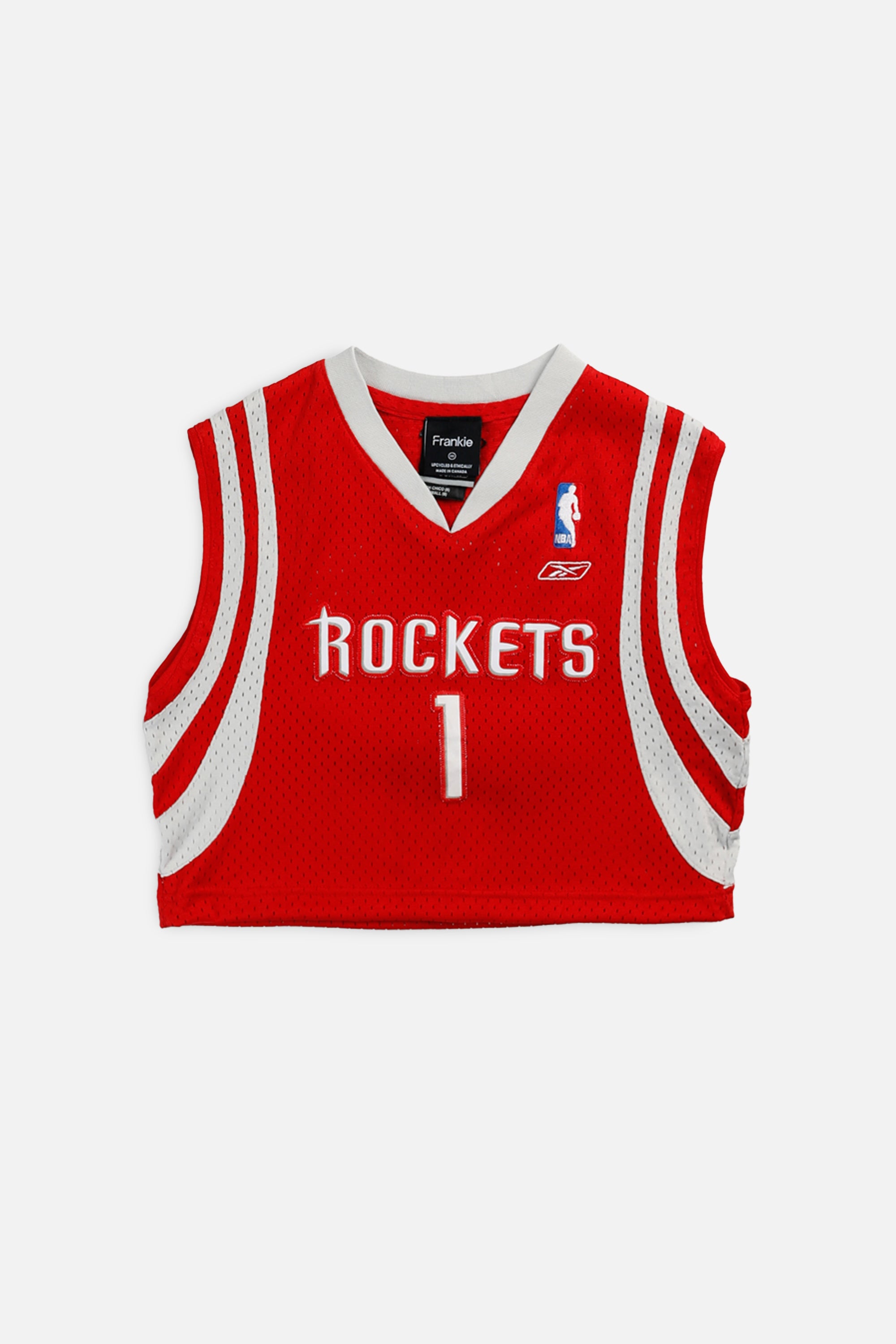 Rework Houston Rockets NBA Crop Jersey - XS-JERSEYS-NBA-Frankie Collective