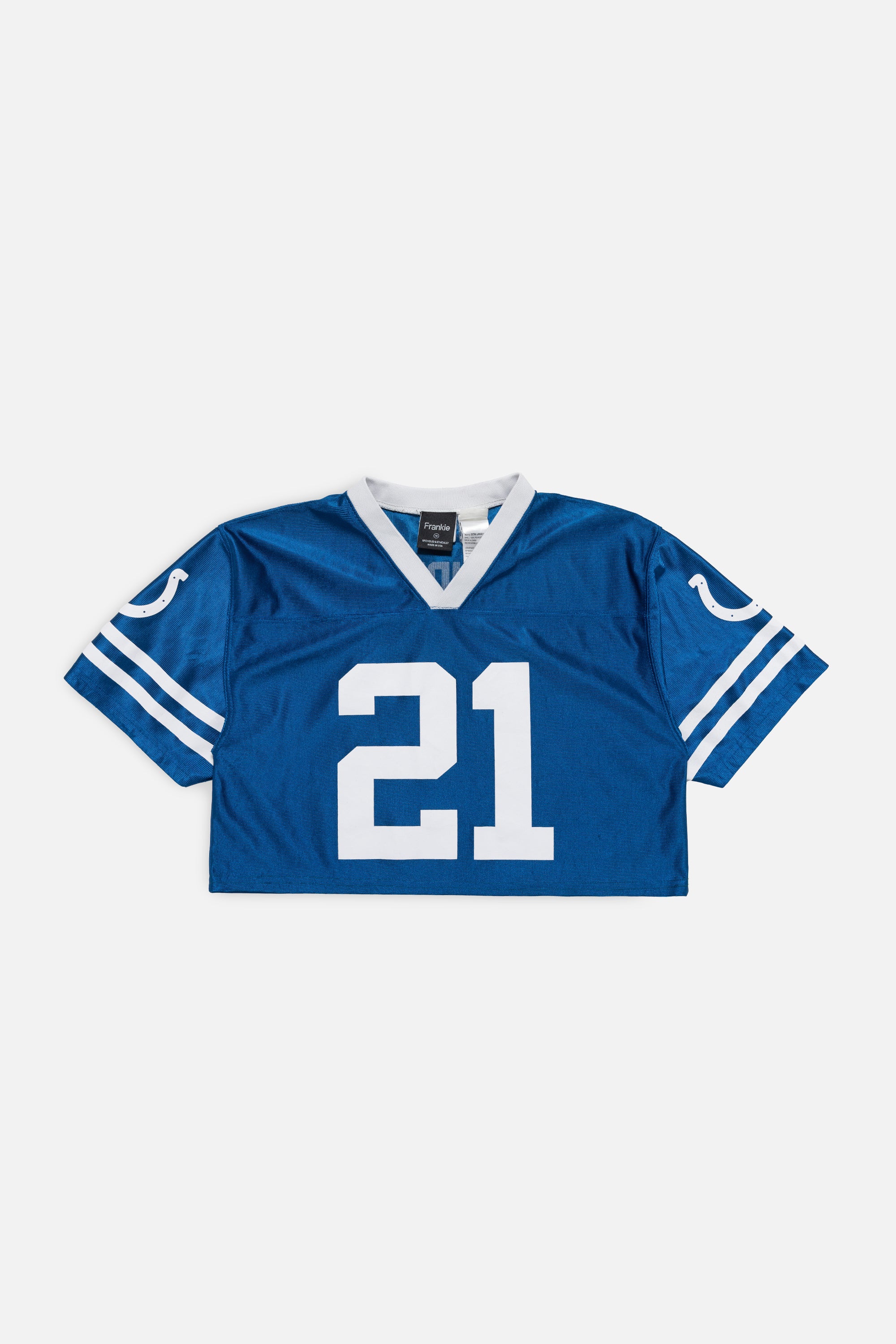 Rework Indianapolis Colts Crop Jersey-NFL-Frankie Collective-Rework-Vintage-Streetwear