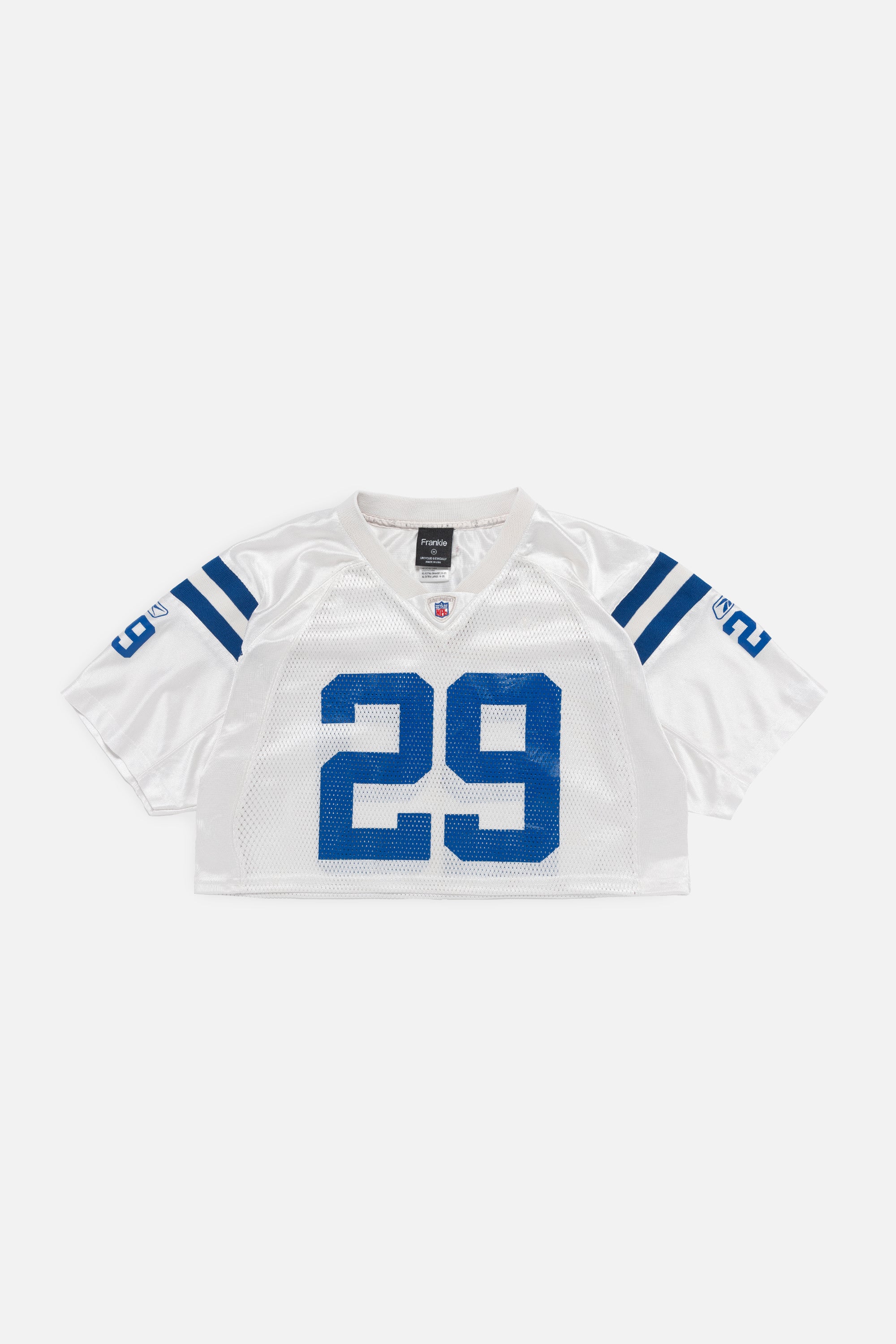 Rework Indianapolis Colts Crop Jersey-NFL-Frankie Collective-Rework-Vintage-Streetwear