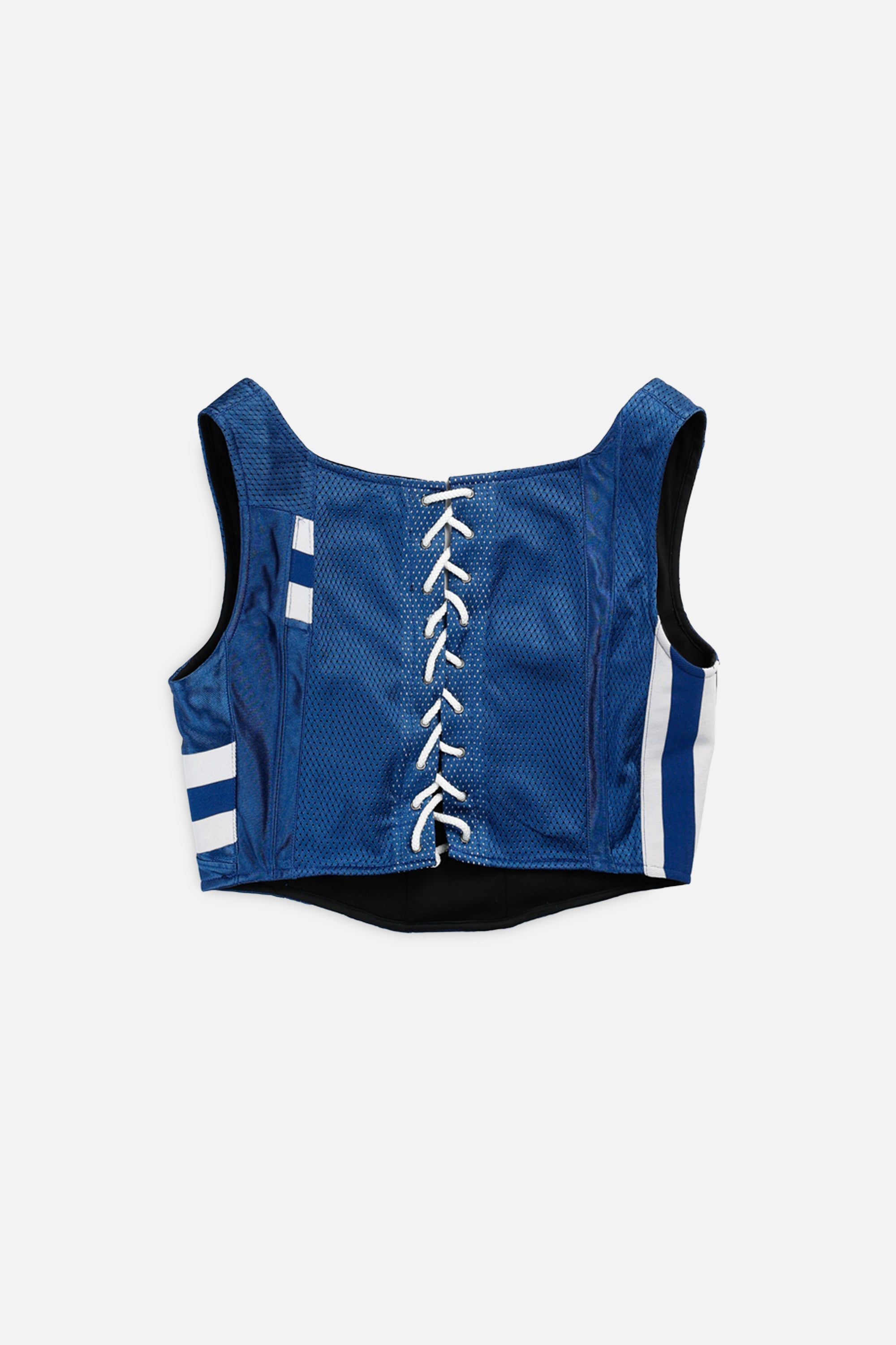 Rework Indianapolis Colts NFL Corset - M-TOPS-NFL-M-Frankie Collective Rare Vintage Streetwear Reworks
