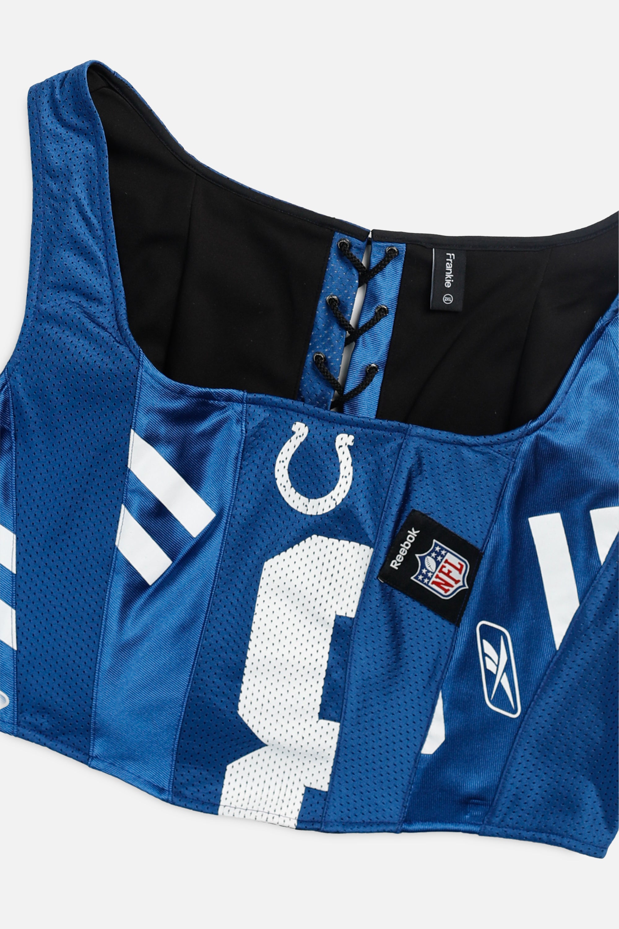 Rework Indianapolis Colts NFL Corset - XXL-TOPS-NFL-XXL-Frankie Collective Rare Vintage Streetwear Reworks