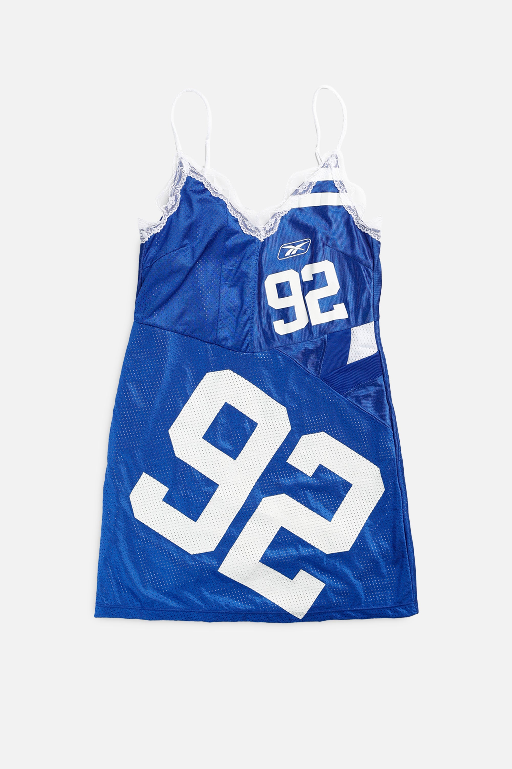 Rework Indianapolis Colts NFL Lace Dress - XS-DRESSES-NFL-XS-Frankie Collective Rare Vintage Streetwear Reworks