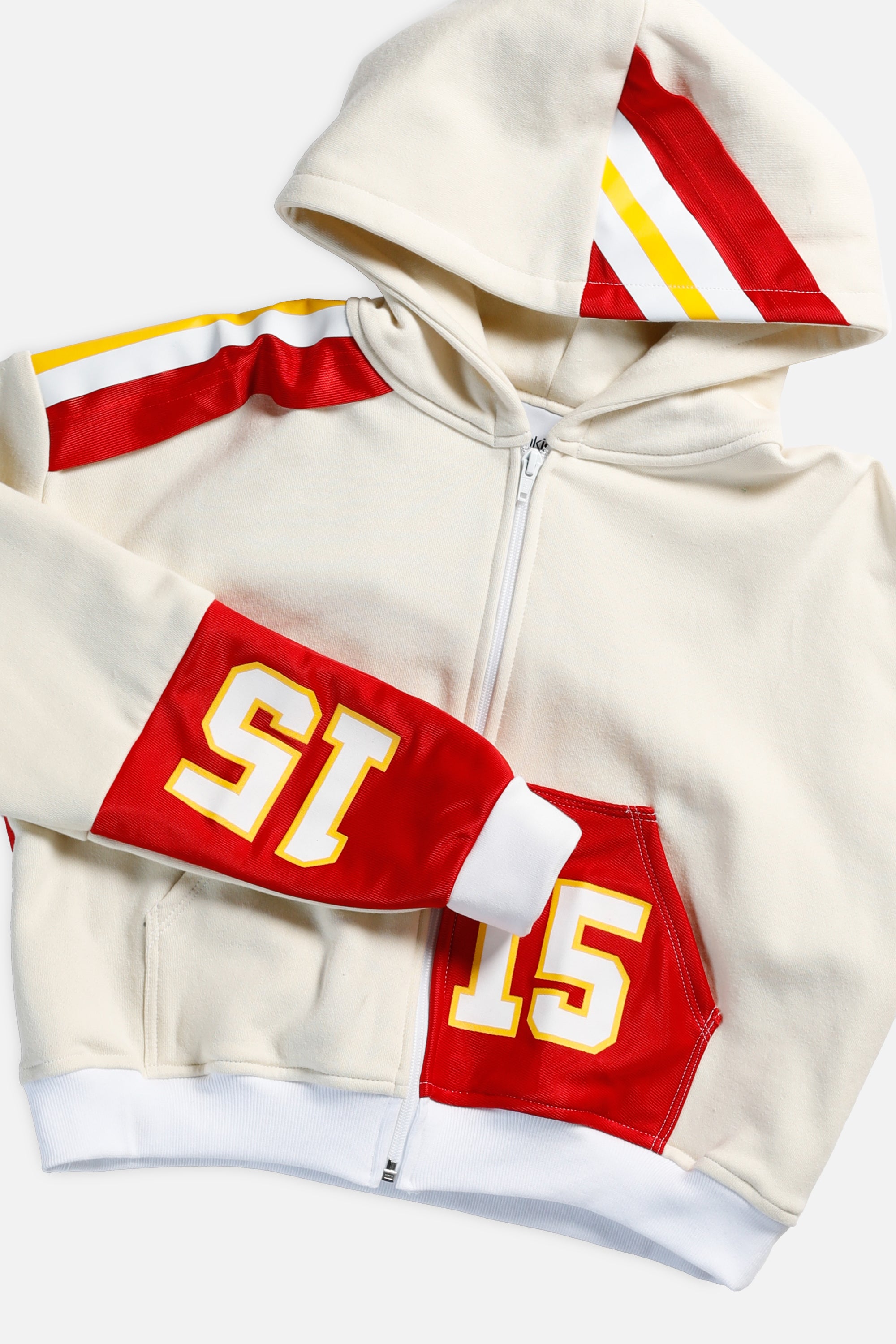 Rework Kansas City Cheifs Crop Zip Hoodie - XS-SWEATERS-NFL-Frankie Collective