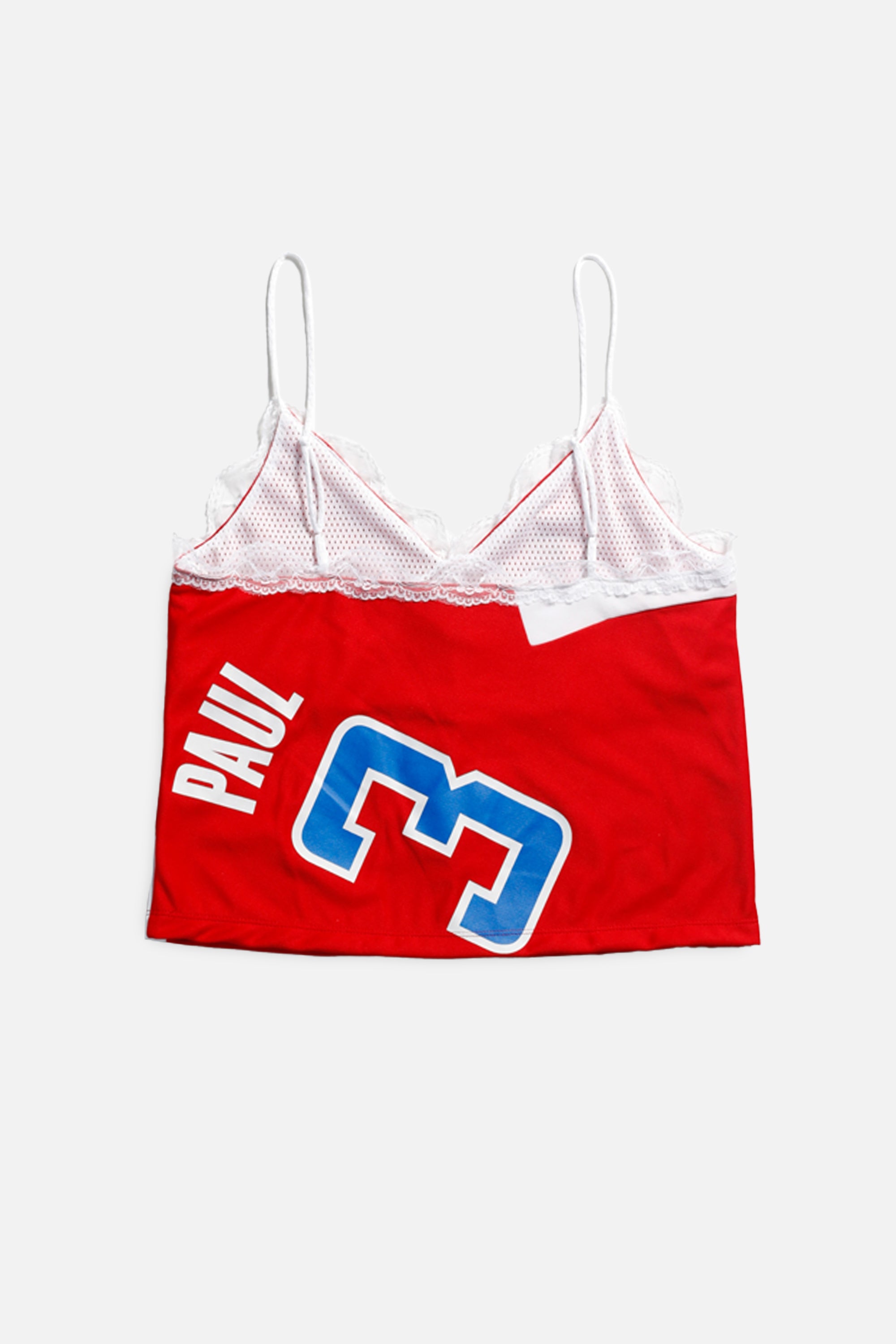 Rework LA Clippers NBA Lace Tank - M-TOPS-NBA-M-Frankie Collective Rare Vintage Streetwear Reworks