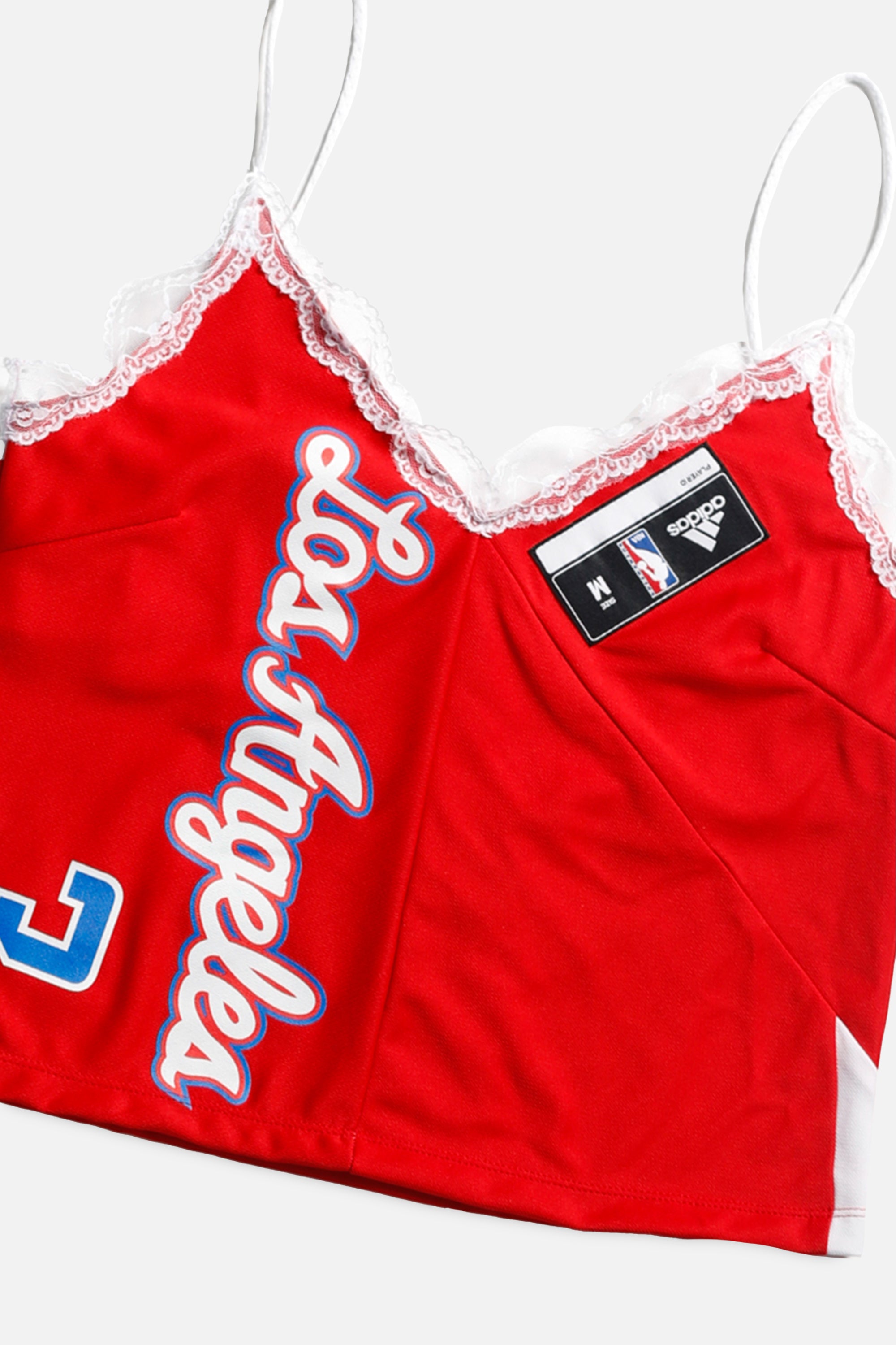 Rework LA Clippers NBA Lace Tank - M-TOPS-NBA-M-Frankie Collective Rare Vintage Streetwear Reworks