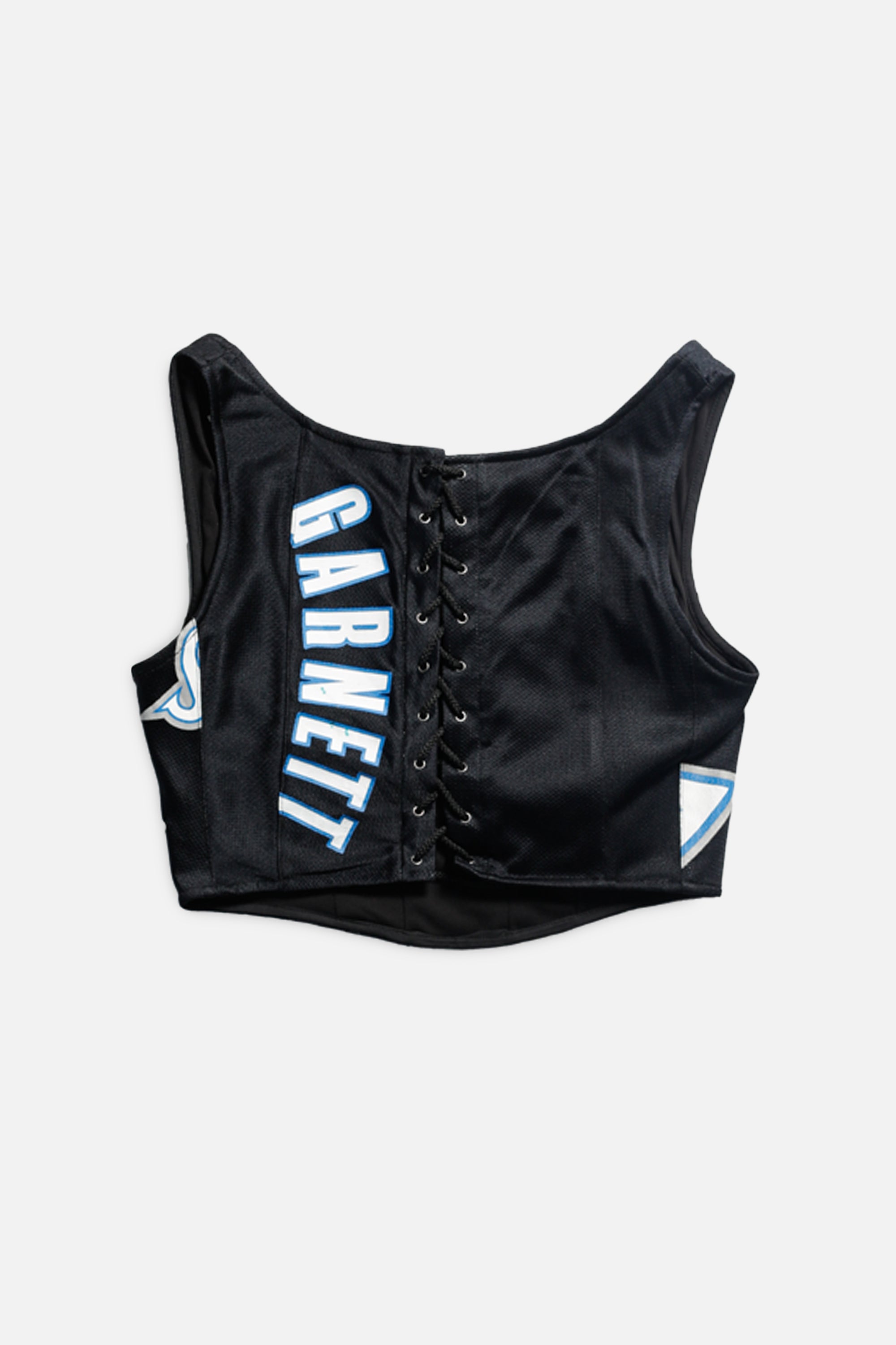 Rework Minnesota Timberwolves NBA Corset - M-TOPS-NBA-M-Frankie Collective Rare Vintage Streetwear Reworks