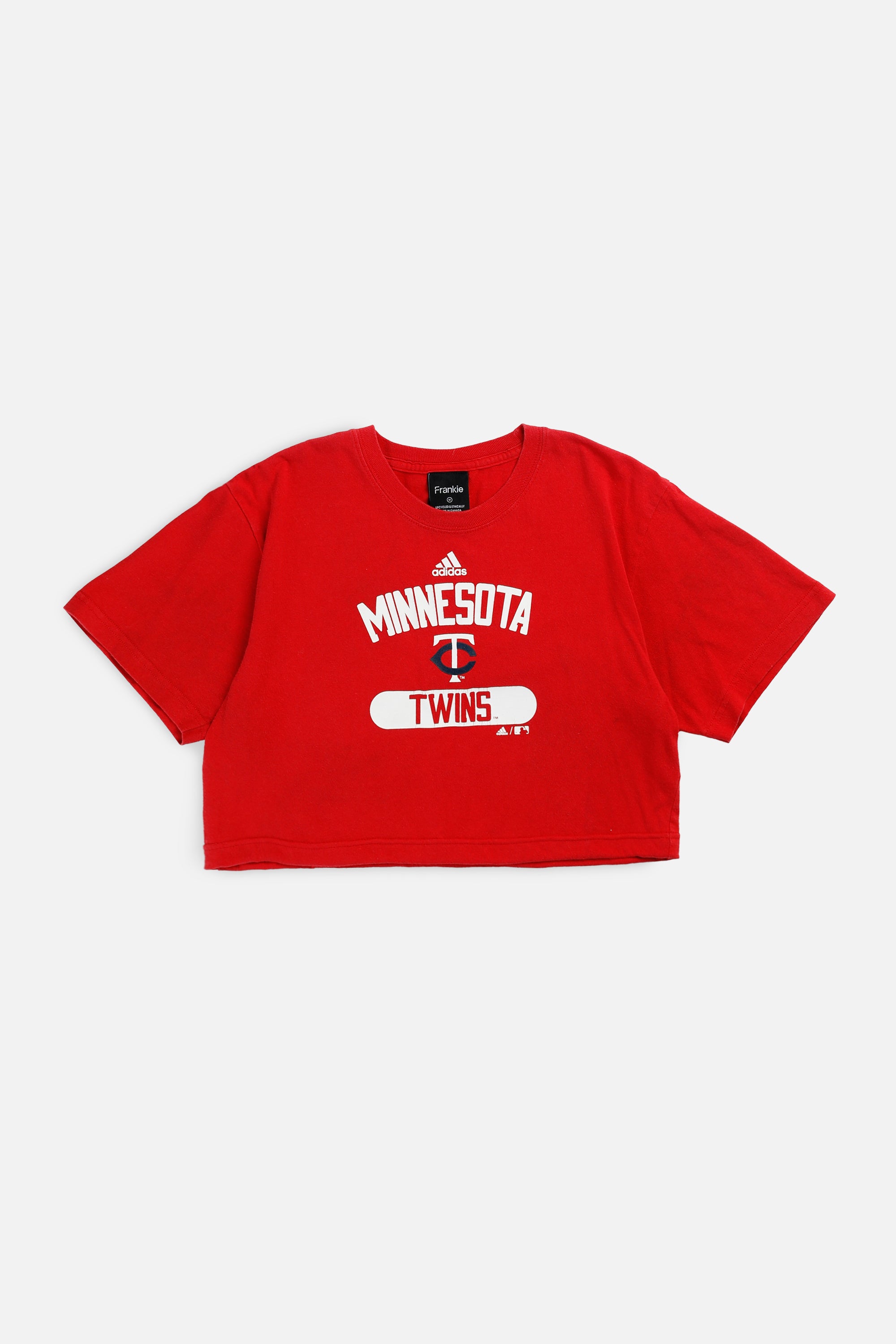 Rework Minnesota Twins MLB Crop Tee - M-TOPS-MLB-M-Frankie Collective Rare Vintage Streetwear Reworks