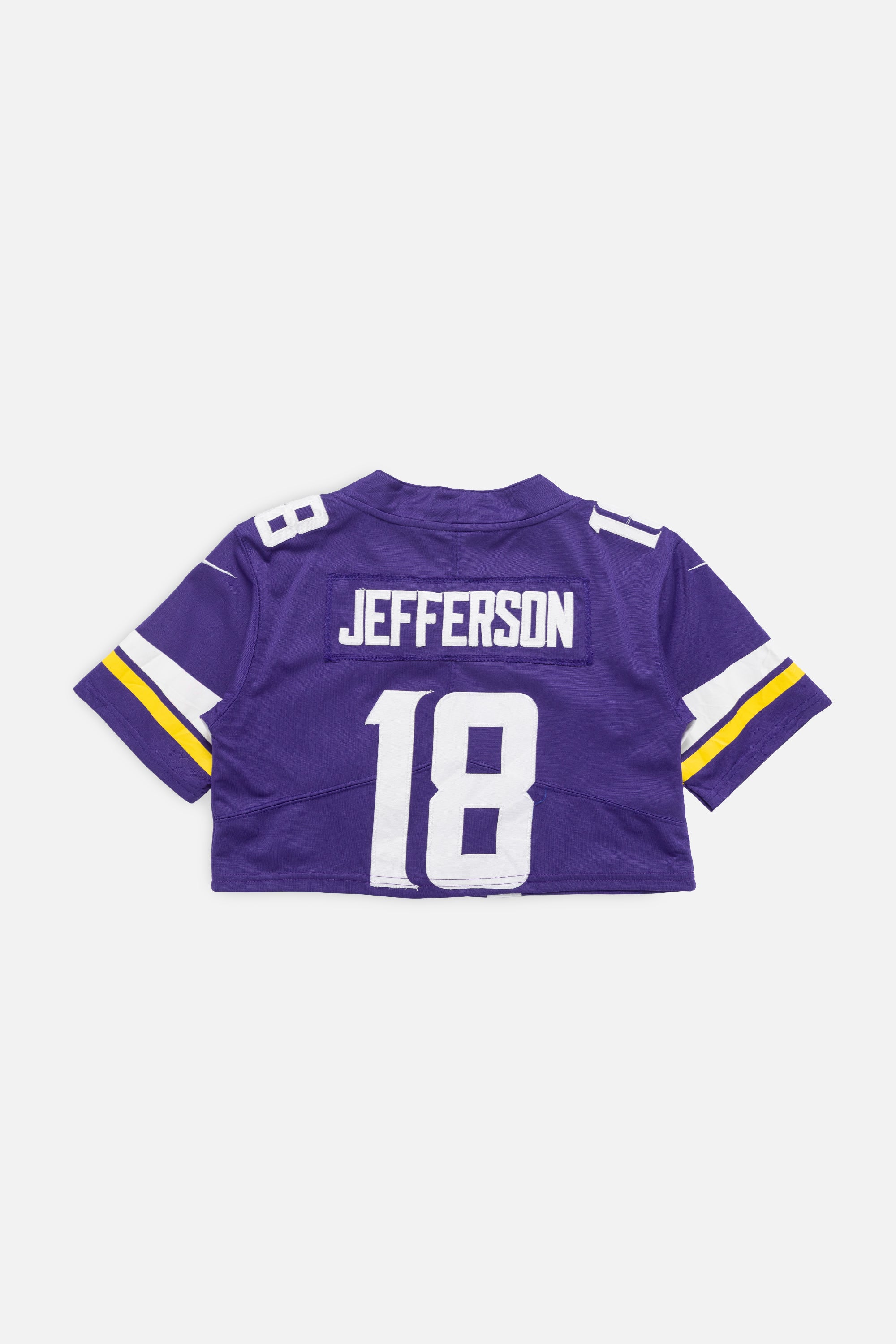 Rework Minnesota Vikings Crop Jersey-NFL-Frankie Collective-Rework-Vintage-Streetwear
