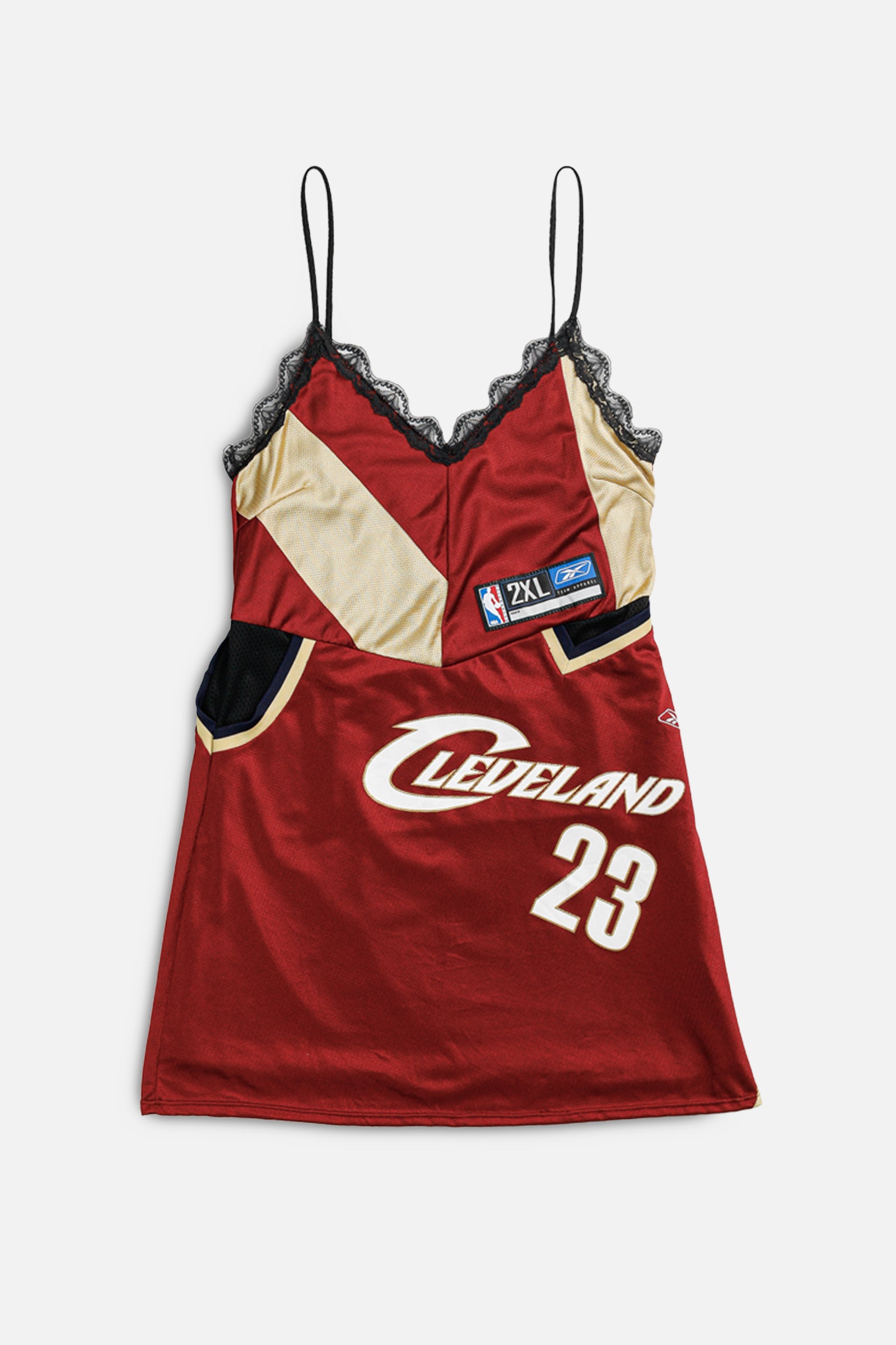 Rework NBA Lace Dress - M-DRESSES-NBA-M-Frankie Collective Rare Vintage Streetwear Reworks