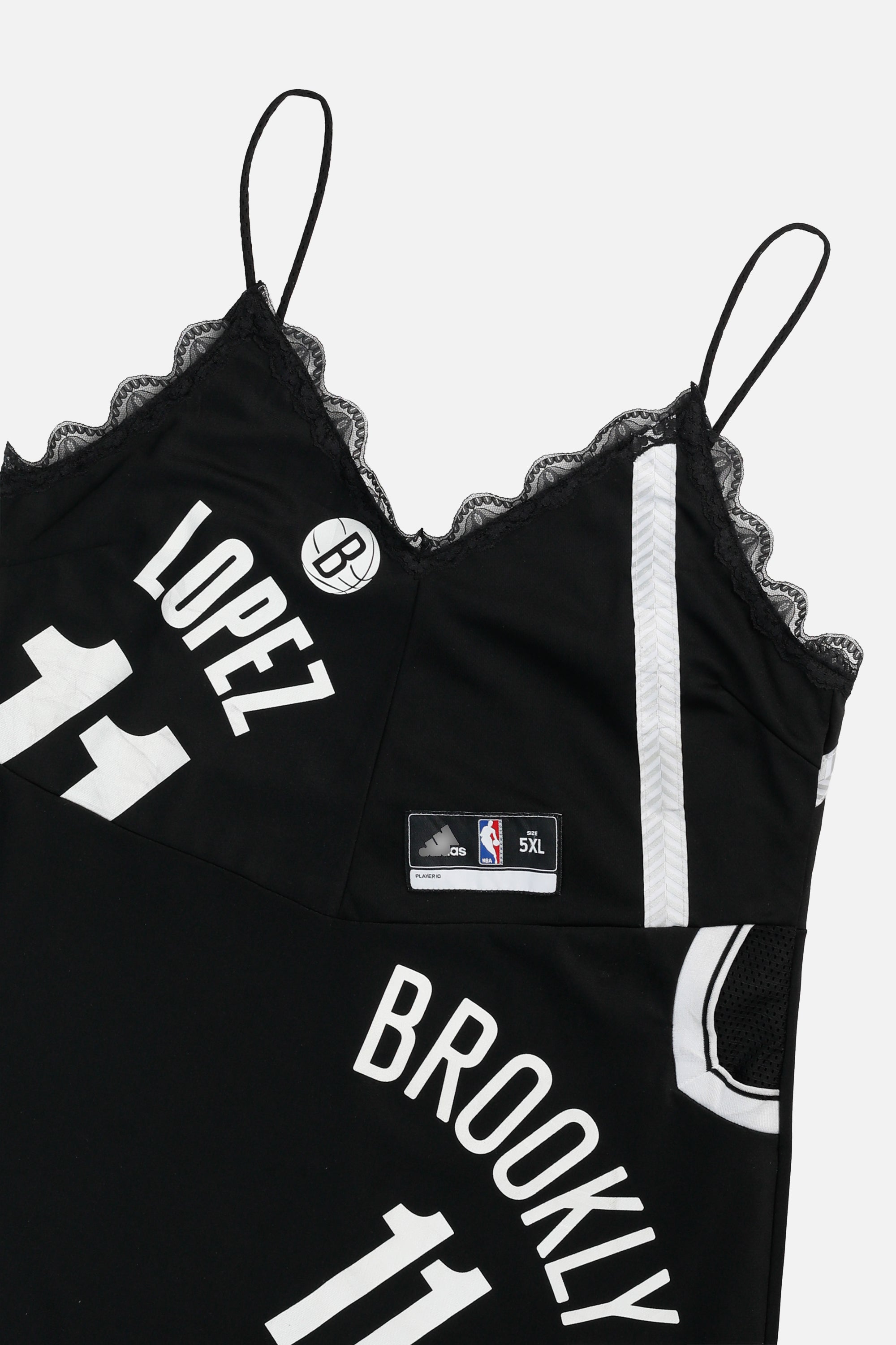 Rework NBA Lace Dress - XXL-DRESSES-NBA-XXL-Frankie Collective Rare Vintage Streetwear Reworks