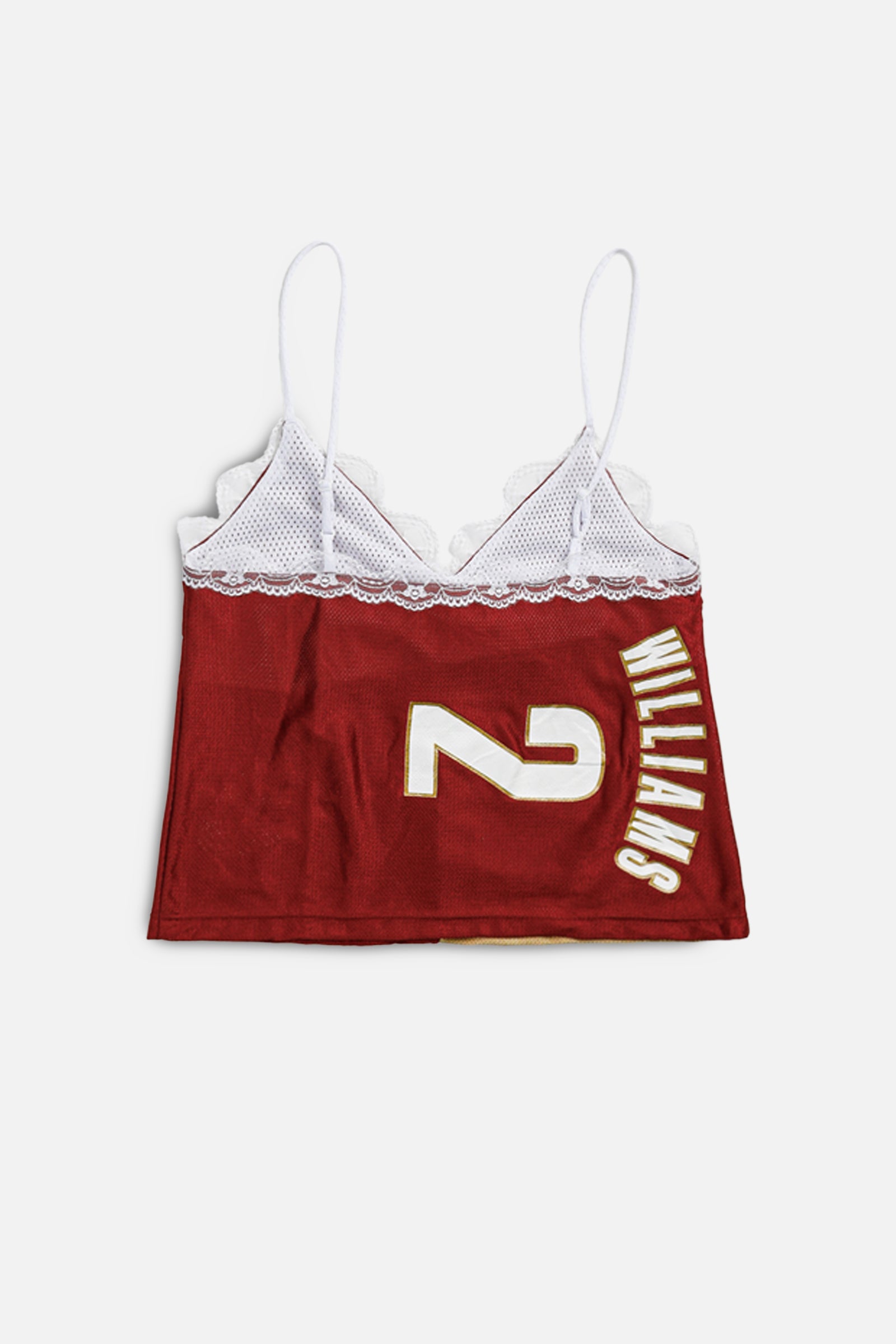 Rework NBA Lace Tank - S-TOPS-NBA-S-Frankie Collective Rare Vintage Streetwear Reworks