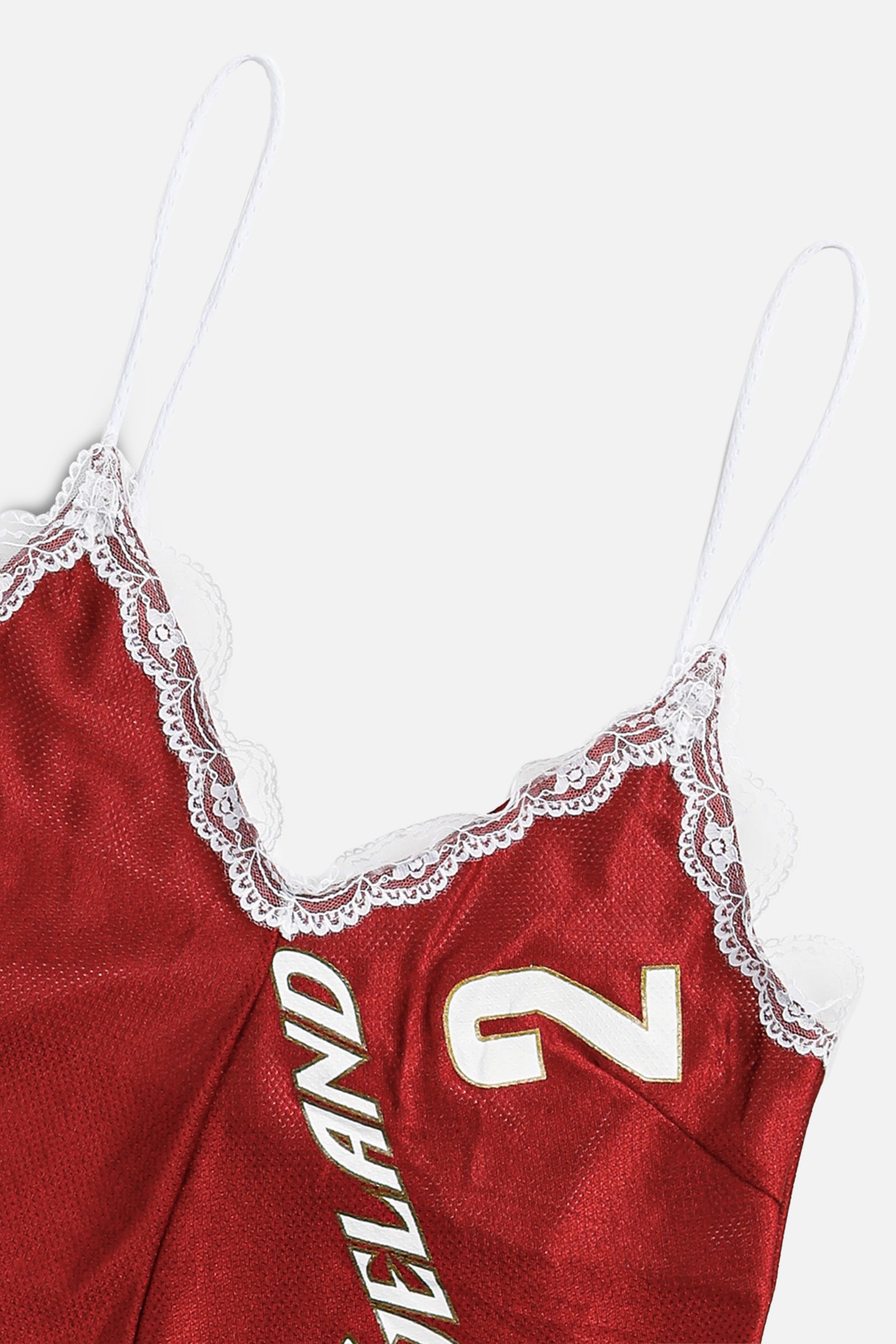 Rework NBA Lace Tank - S-TOPS-NBA-S-Frankie Collective Rare Vintage Streetwear Reworks