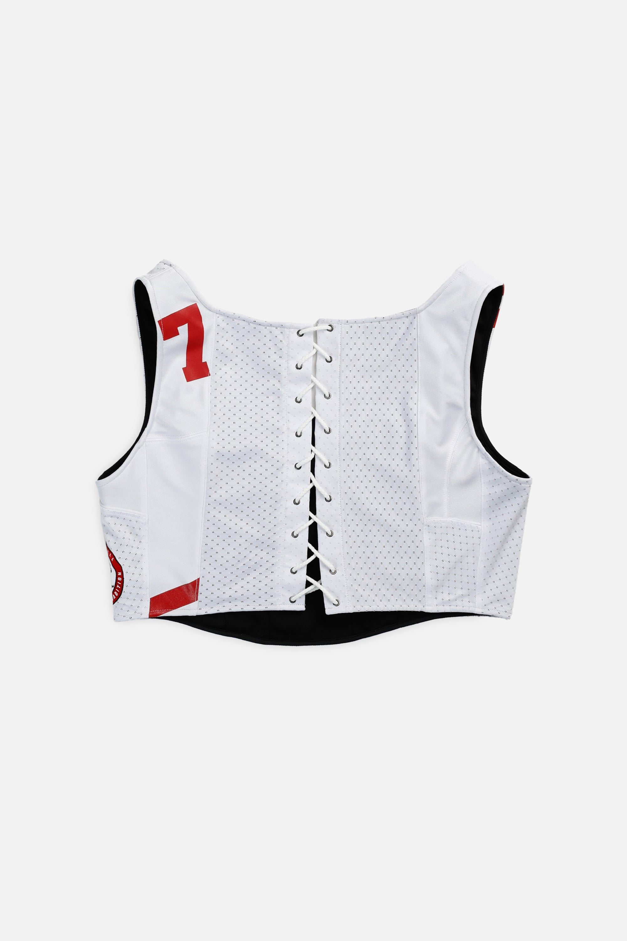 Rework Nebraska Cornhuskers NCAA Corset - XXL-TOPS-NCAA-XXL-Frankie Collective Rare Vintage Streetwear Reworks