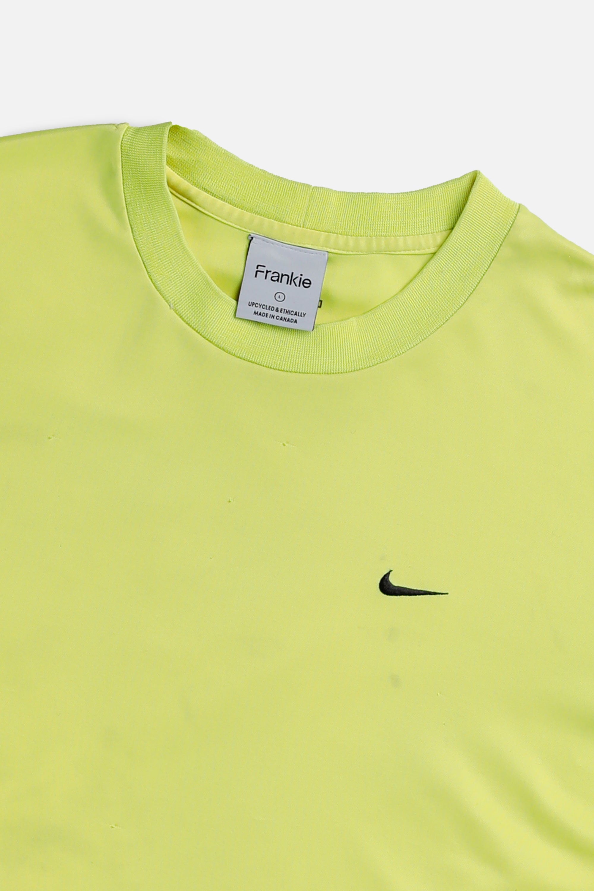 Rework Nike Crop Long Sleeve Tee - L-TOPS-Nike-L-Frankie Collective Rare Vintage Streetwear Reworks