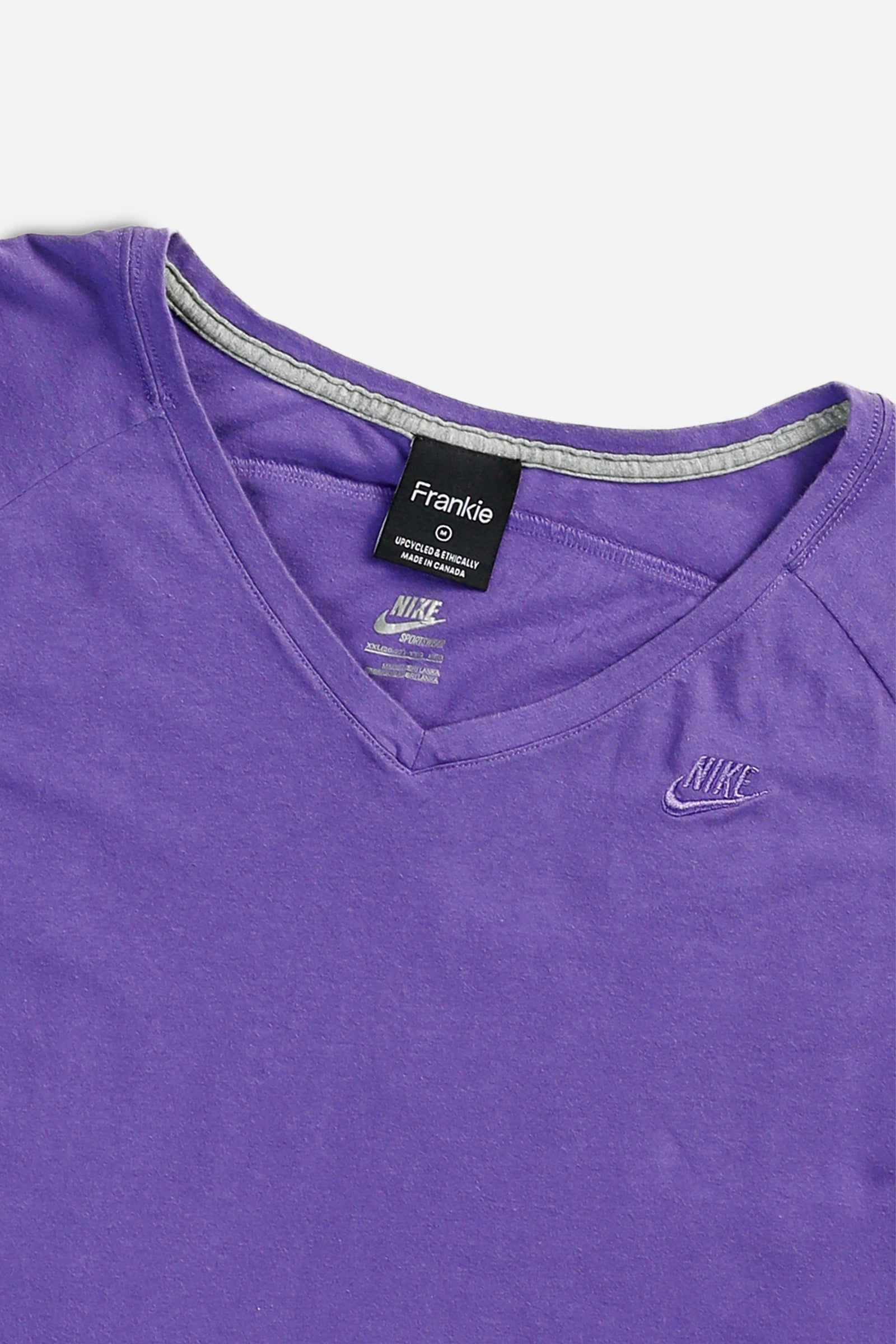 Rework Nike Crop Long Sleeve Tee - M-TOPS-Nike-M-Frankie Collective Rare Vintage Streetwear Reworks