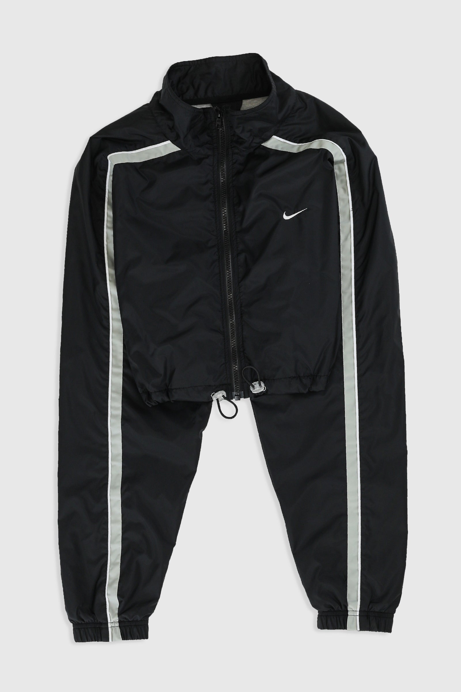 Rework Nike Crop Windbreaker - XL-JACKETS-Nike-Frankie Collective Rare Vintage Streetwear Reworks