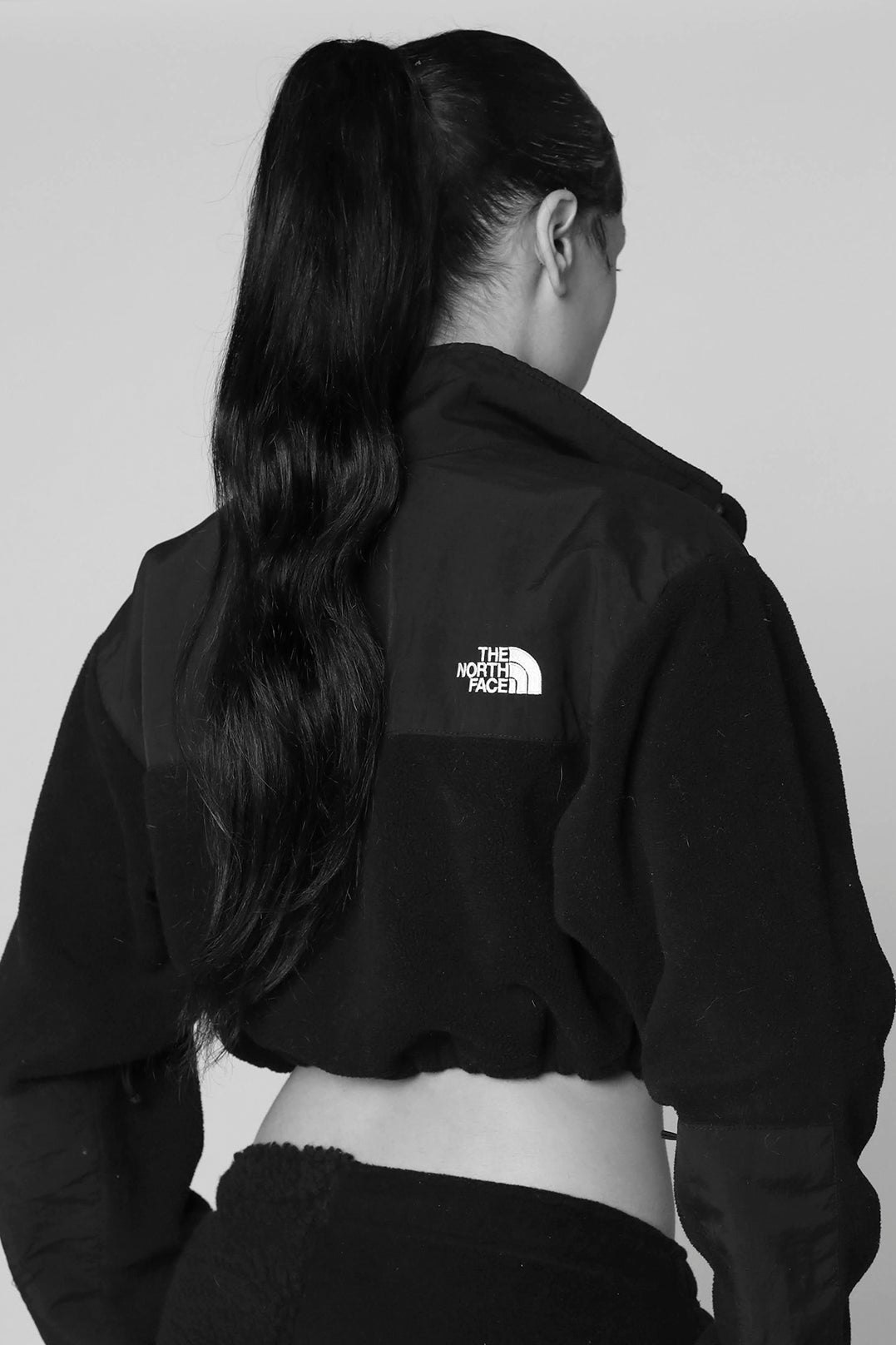 Rework North Face Crop Fleece Jacket - S-SWEATERS-North Face-Frankie Collective Rare Vintage Streetwear Reworks