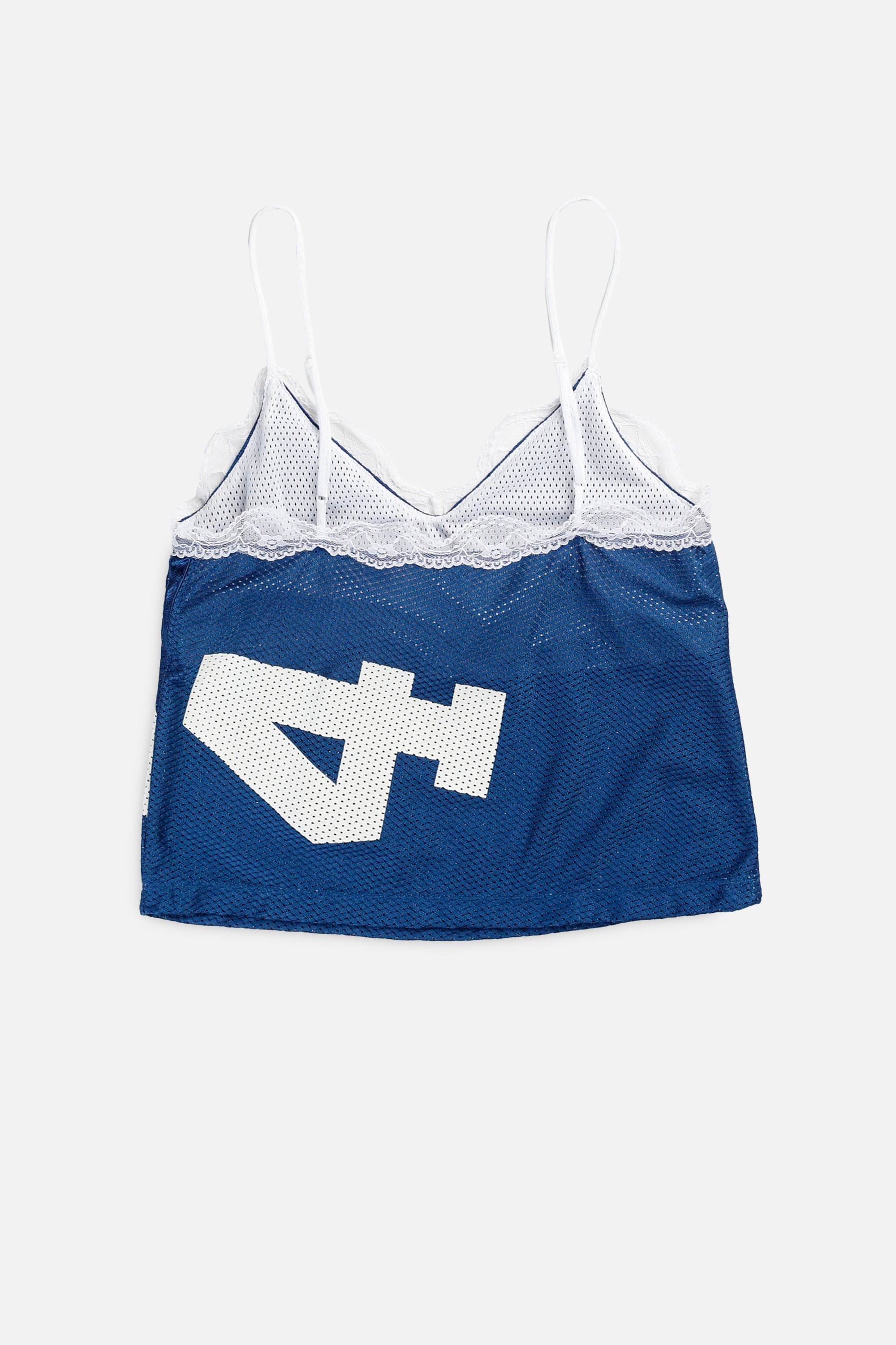 Rework NFL Lace Tank - S-TOPS-NFL-S-Frankie Collective Rare Vintage Streetwear Reworks