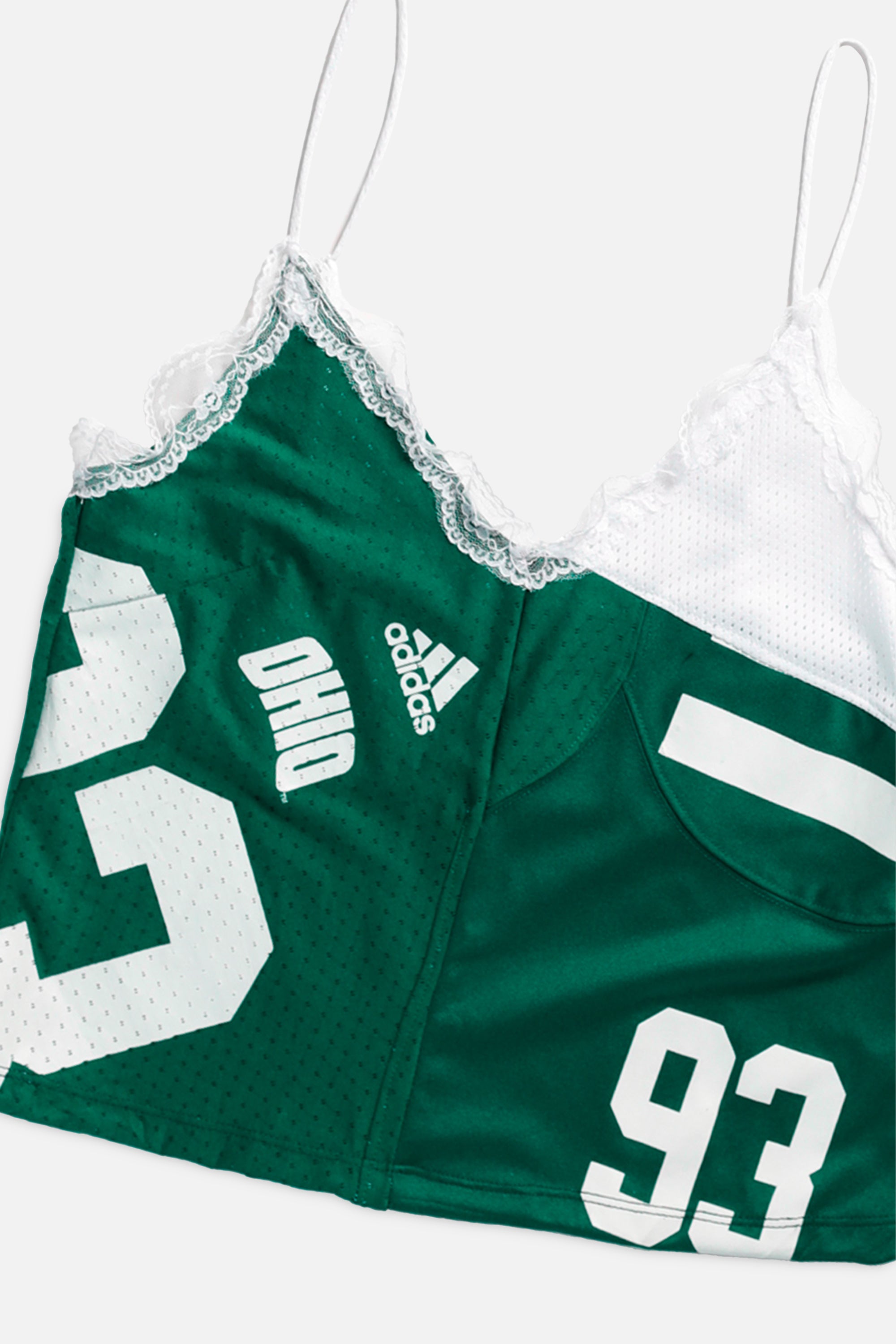Rework Ohio Bobcats NCAA Lace Tank - S-TOPS-NCAA-S-Frankie Collective Rare Vintage Streetwear Reworks