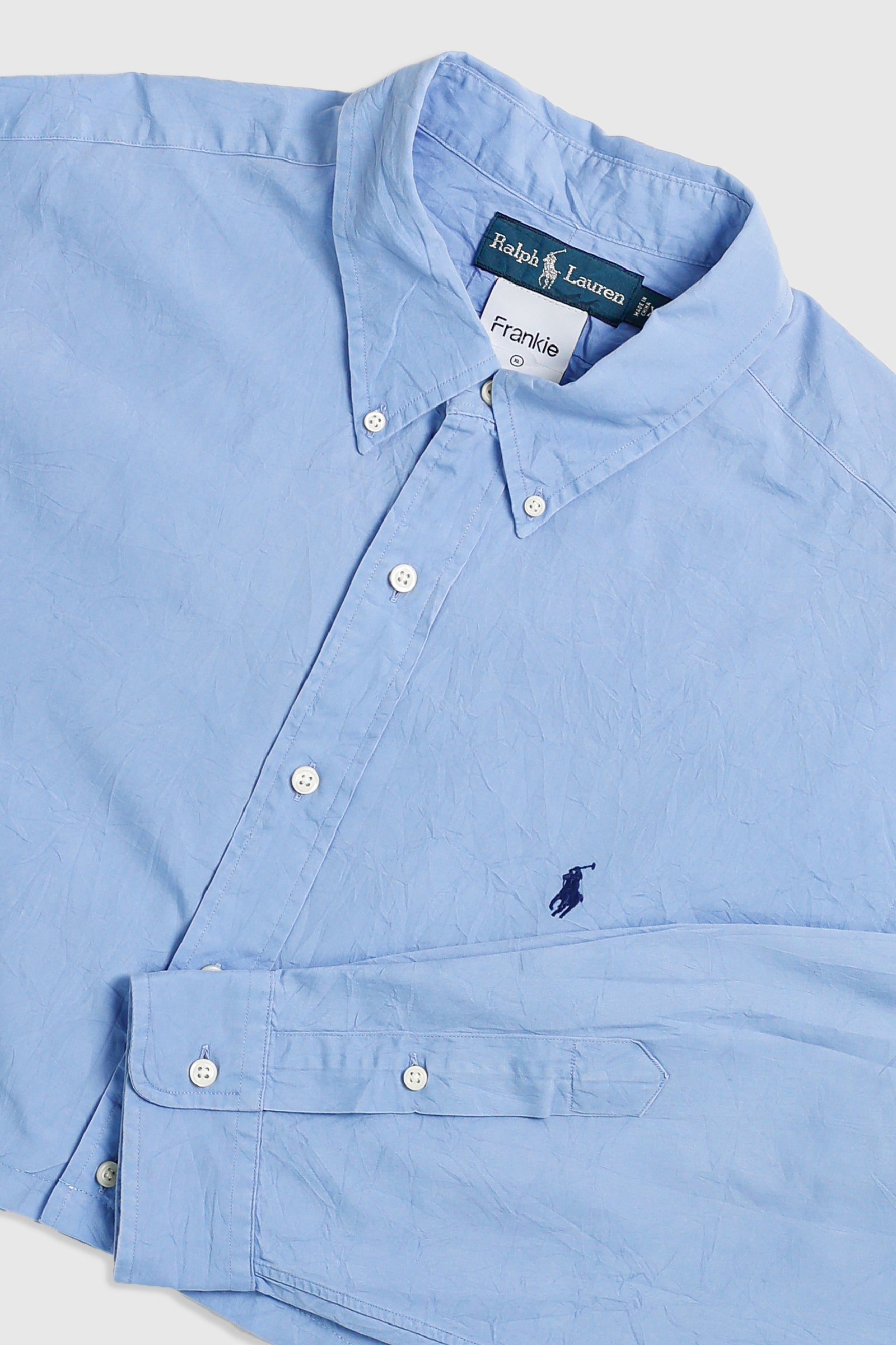 Rework Oxford Crop Shirt - XL-TOPS-vendor-unknown-Frankie Collective