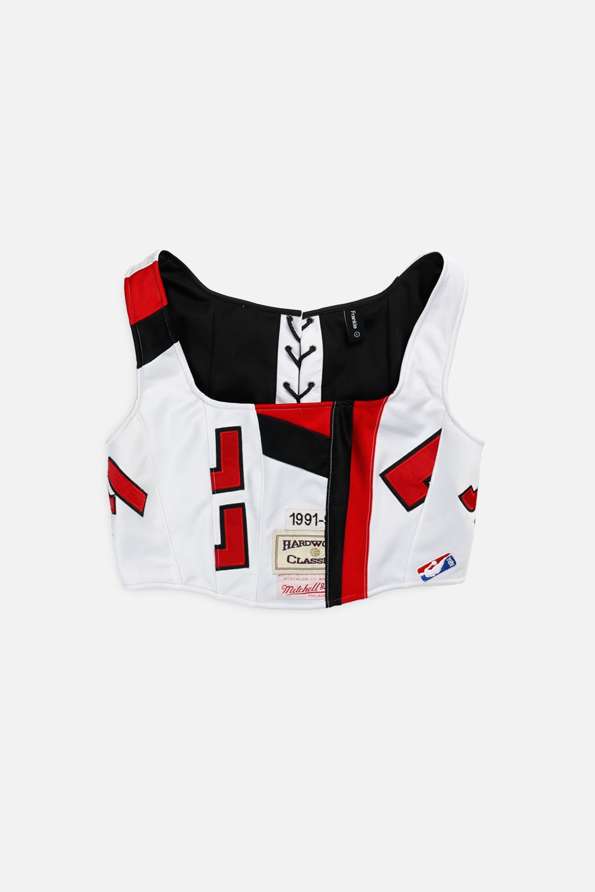 Rework Portland Trailblazers NBA Corset - L-TOPS-NBA-L-Frankie Collective Rare Vintage Streetwear Reworks