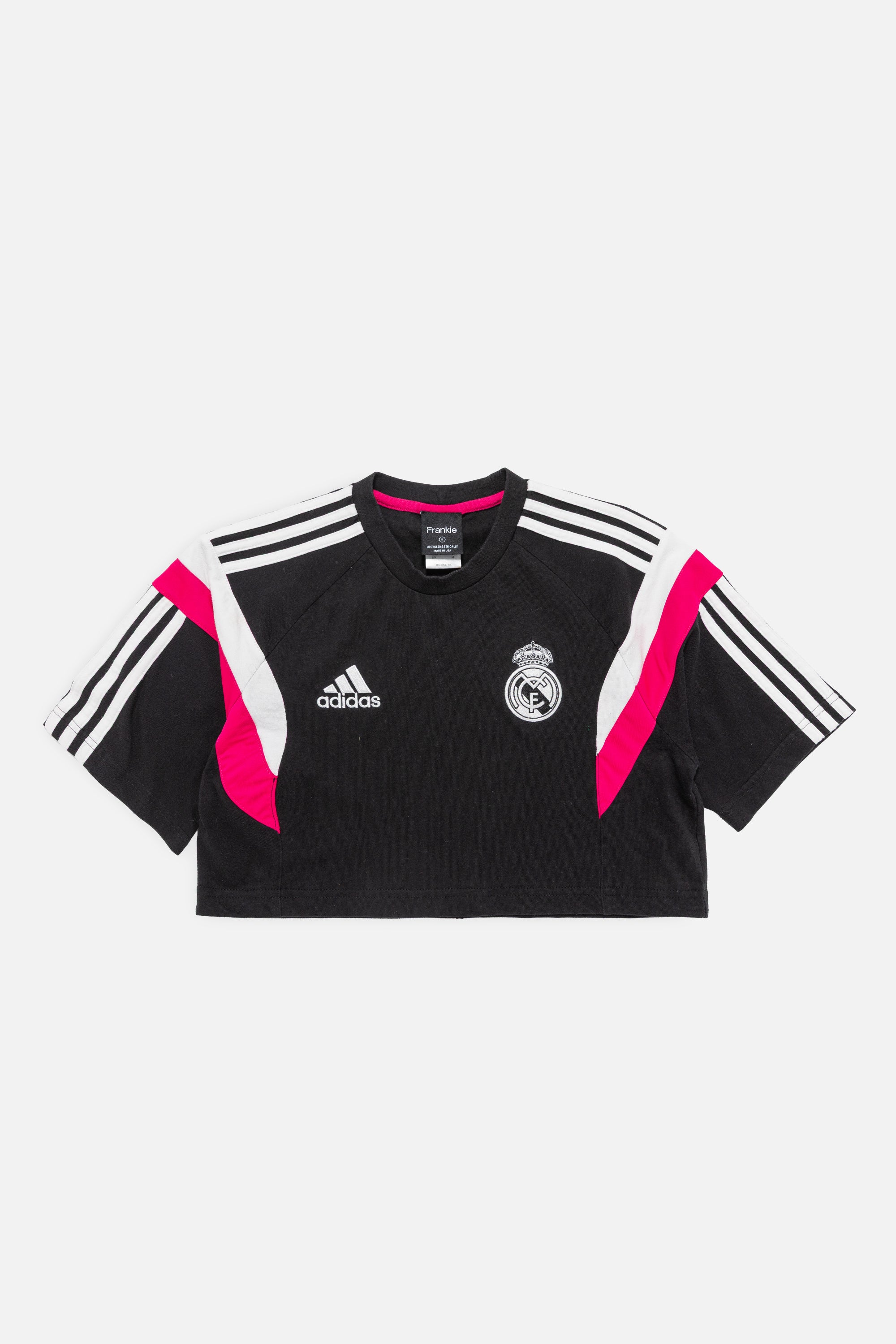 Rework Real Madrid Crop Jersey-Adidas-Frankie Collective-Rework-Vintage-Streetwear