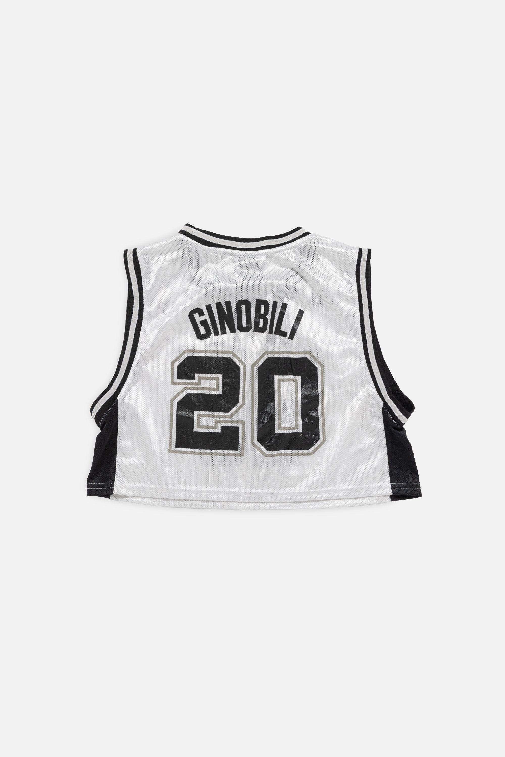 Rework San Antonio Spurs Crop Jersey-NBA-Frankie Collective-Rework-Vintage-Streetwear