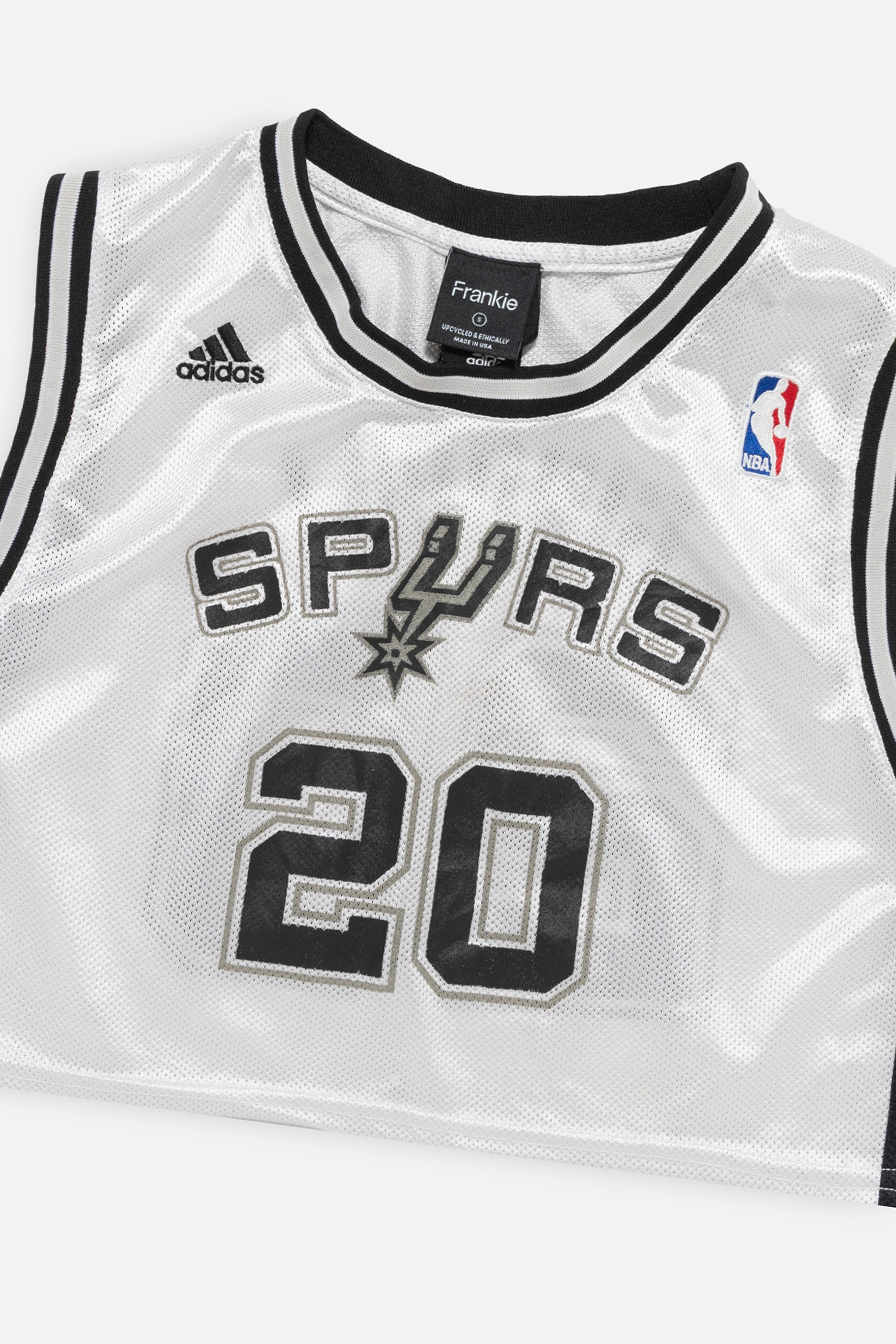 Rework San Antonio Spurs Crop Jersey-NBA-Frankie Collective-Rework-Vintage-Streetwear