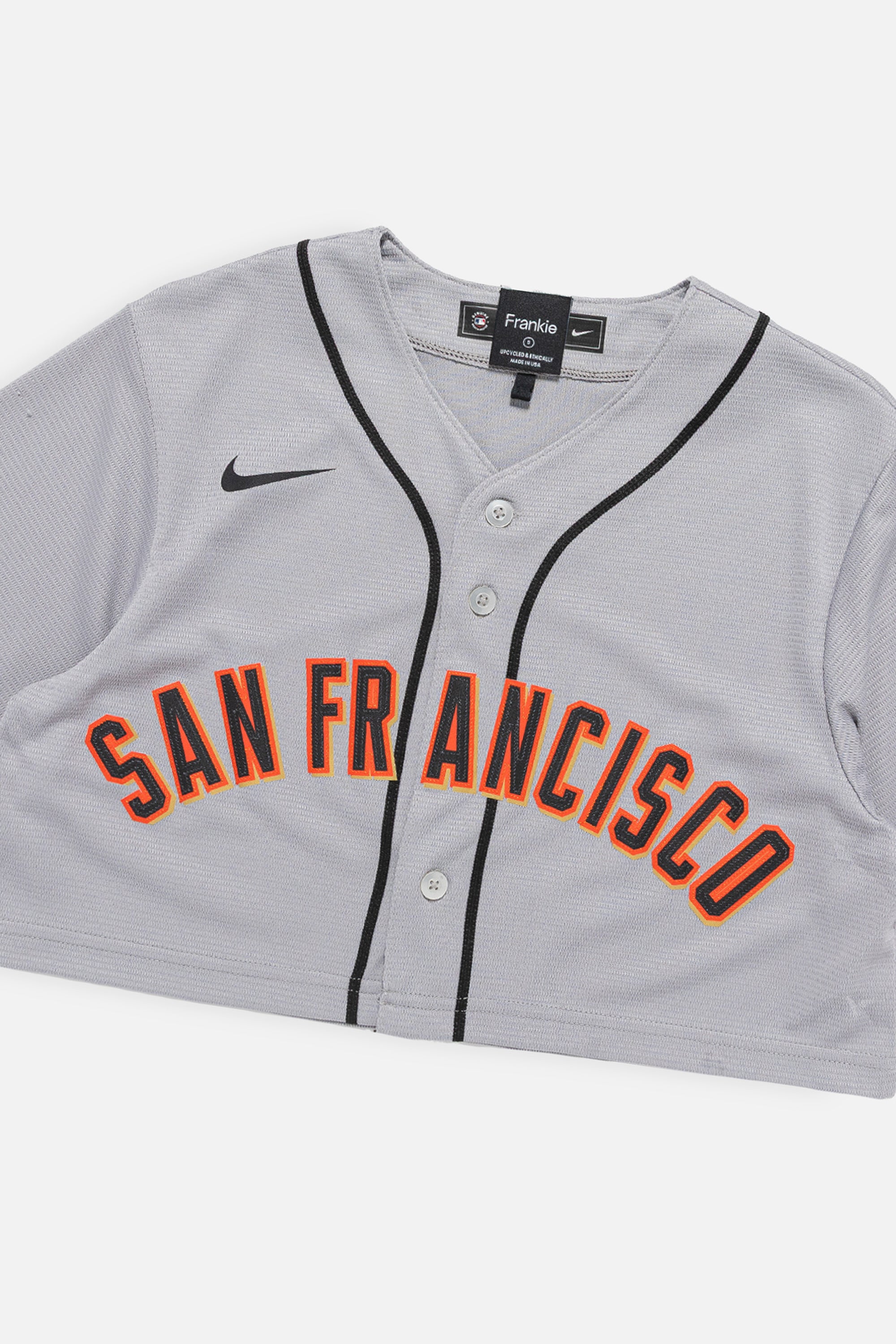 Rework San Francisco Giants Crop Jersey-MLB-Frankie Collective-Rework-Vintage-Streetwear