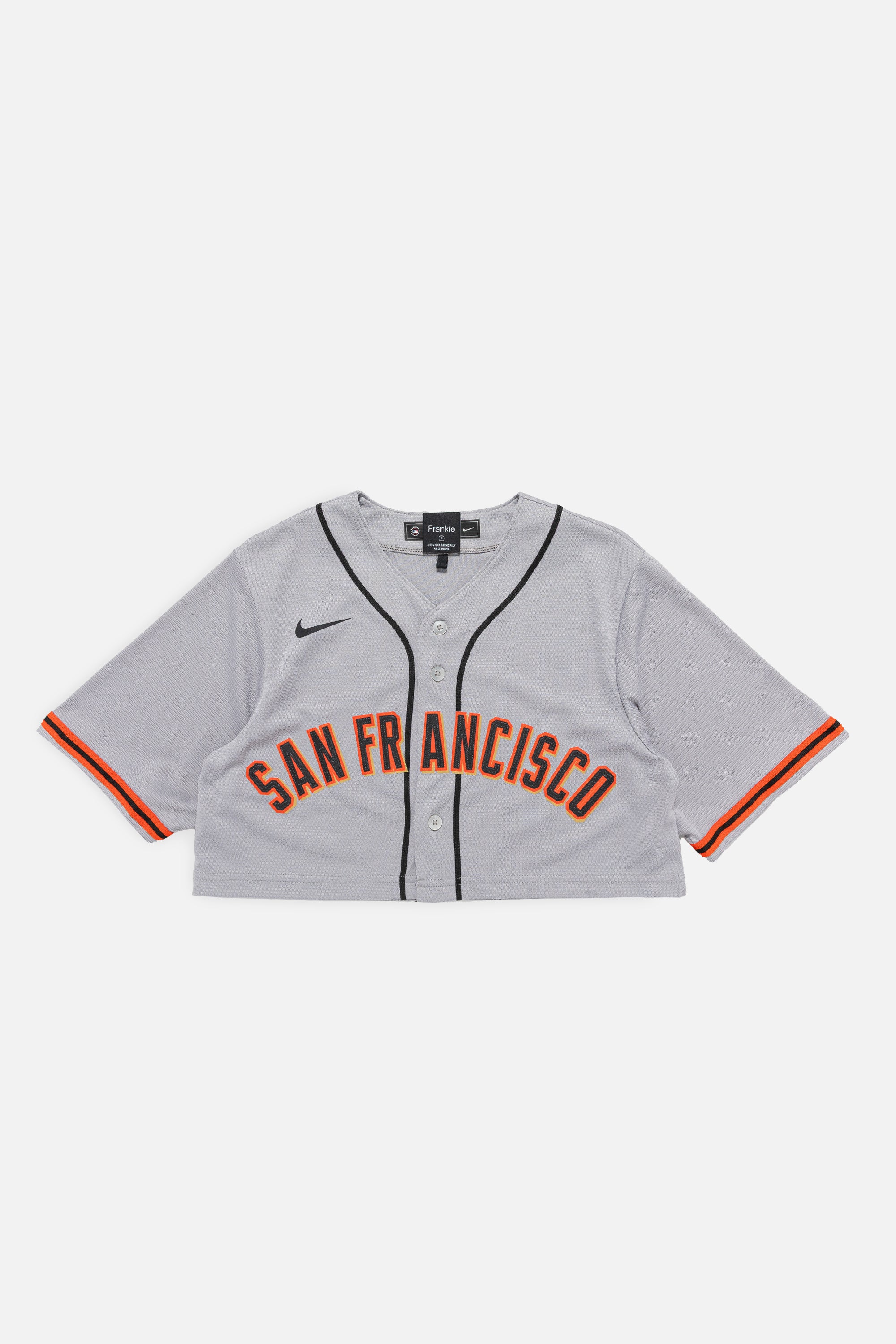 Rework San Francisco Giants Crop Jersey-MLB-Frankie Collective-Rework-Vintage-Streetwear