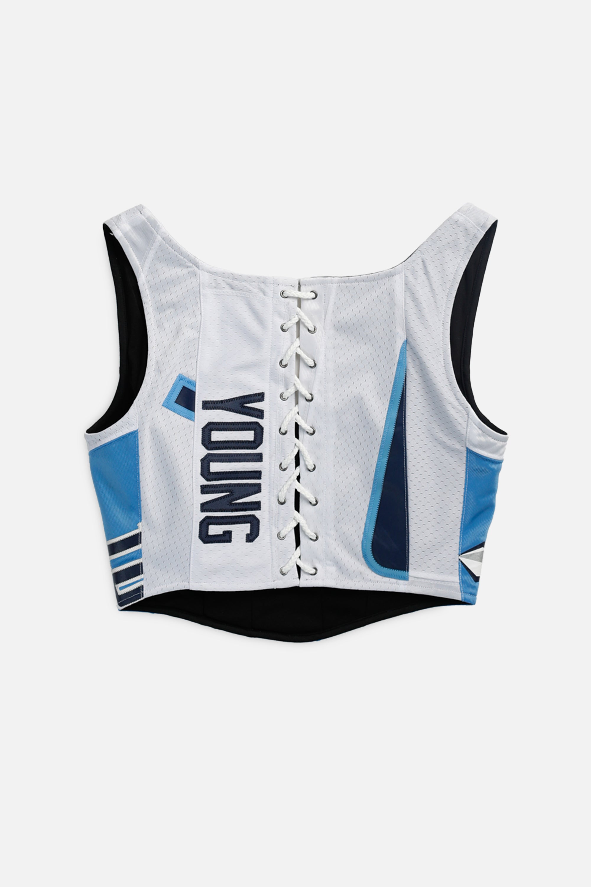 Rework Tennessee Titans NFL Corset - S-TOPS-NFL-S-Frankie Collective Rare Vintage Streetwear Reworks