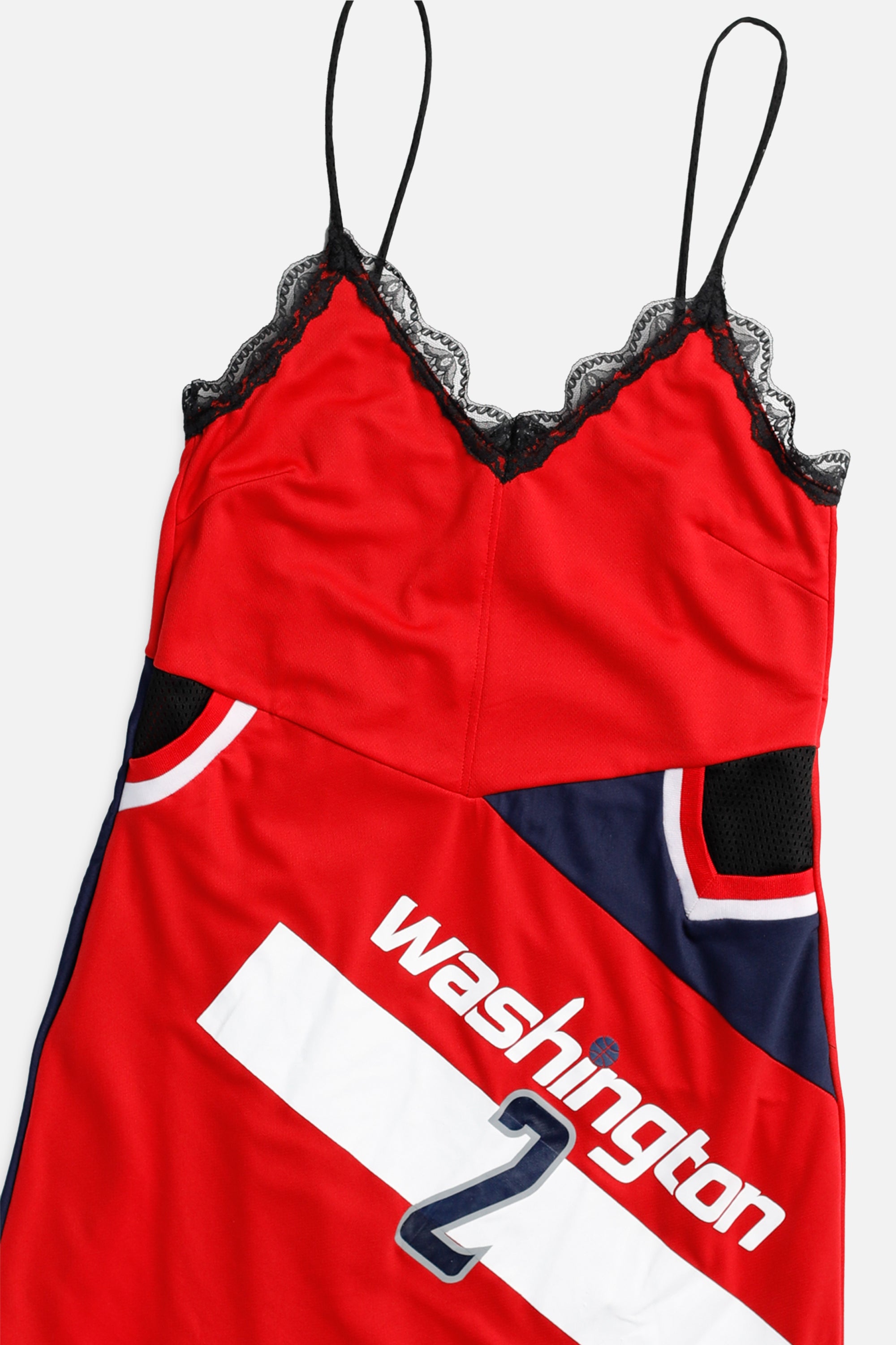 Rework Washington Wizards NBA Lace Dress - S-DRESSES-NBA-S-Frankie Collective Rare Vintage Streetwear Reworks