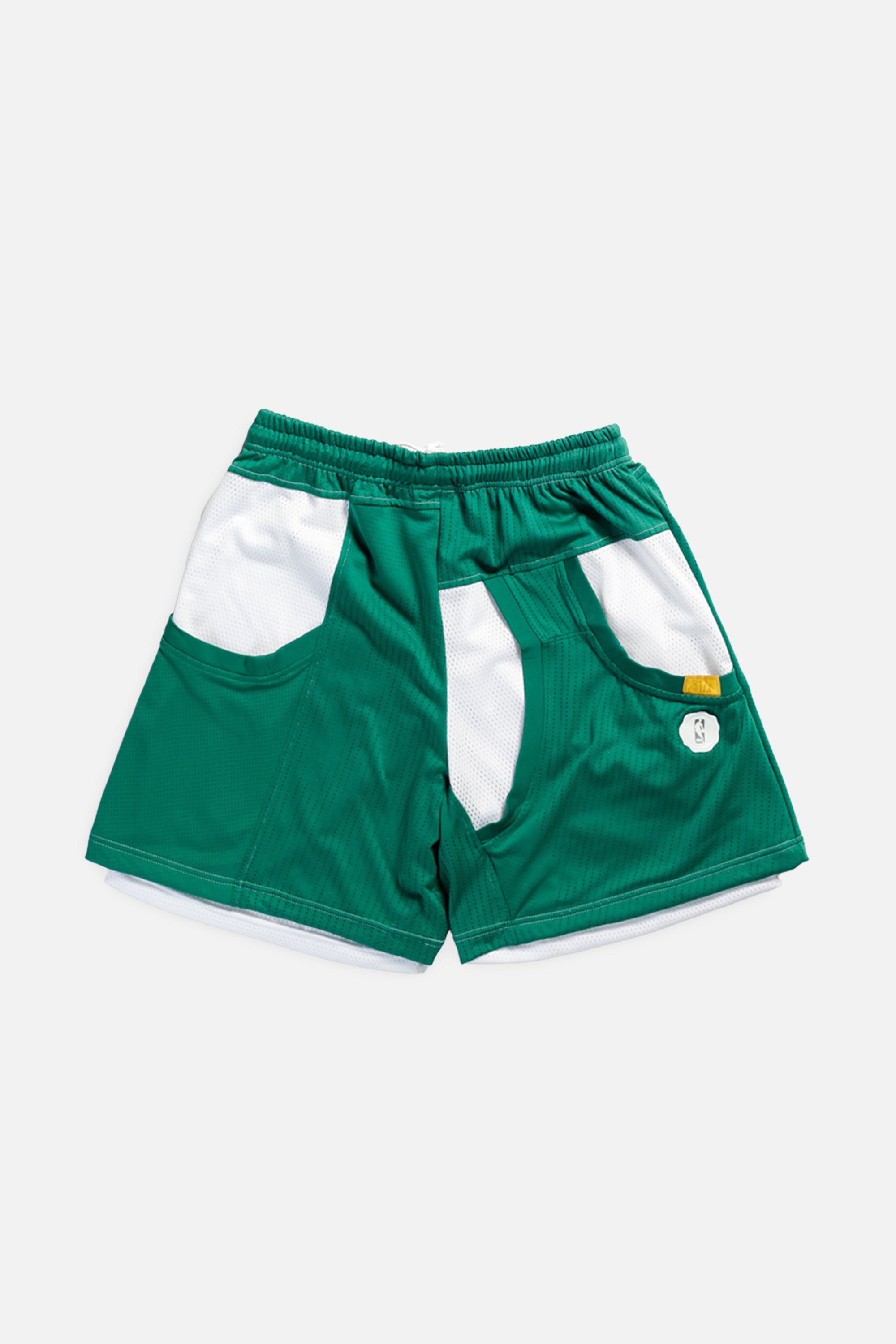 Unisex Rework Boston Celtics NBA Jersey Shorts - M-BOTTOMS-NBA-Women's M - Men's S-Frankie Collective Rare Vintage Streetwear Reworks