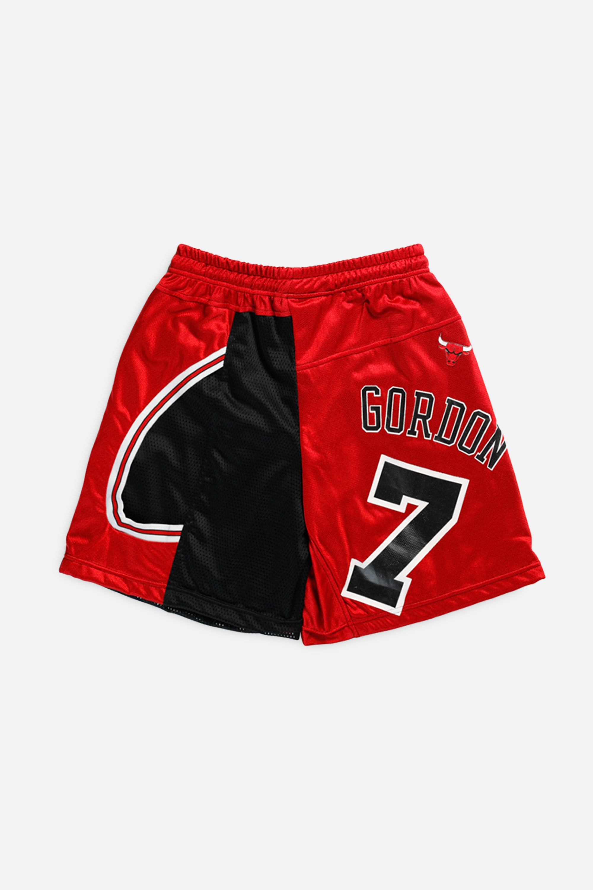Unisex Rework Chicago Bulls NBA Jersey Shorts - S-BOTTOMS-NBA-Women's S - Men's XS-Frankie Collective Rare Vintage Streetwear Reworks
