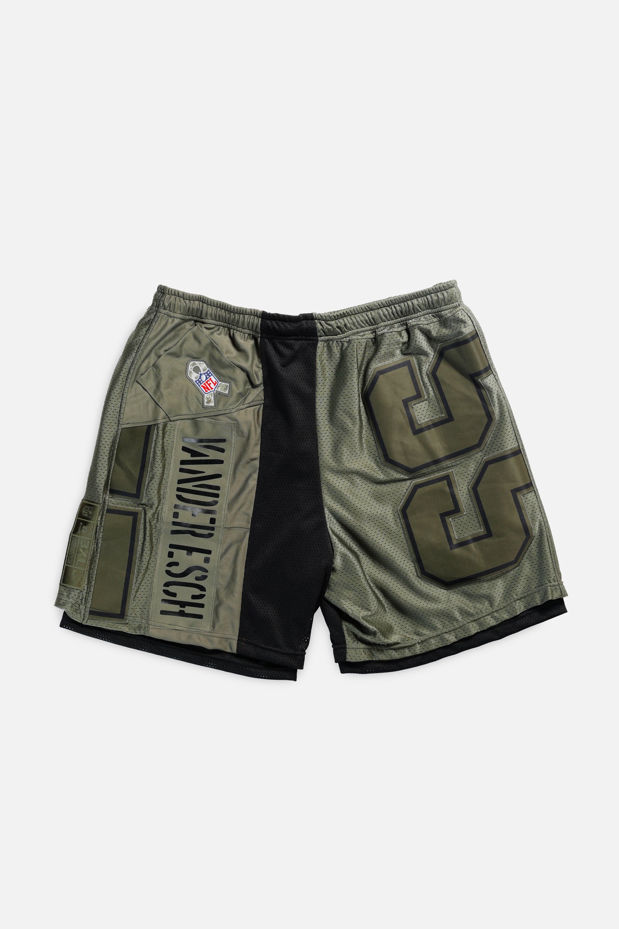 Unisex Rework Dallas Cowboys Jersey Shorts - Women's XXL - Men's XL-SHORTS-NFL-Frankie Collective
