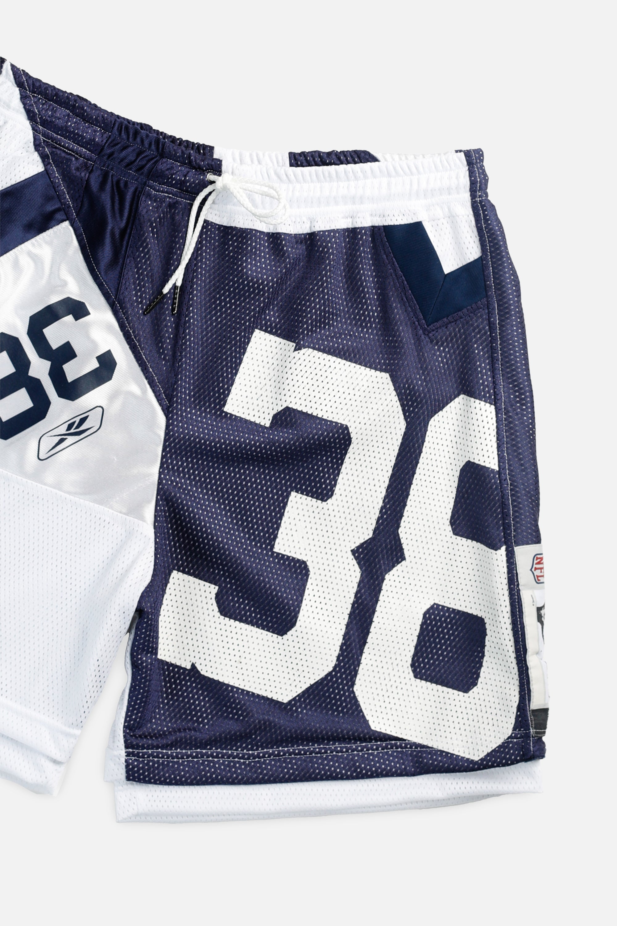 Unisex Rework Dallas Cowboys NFL Jersey Shorts - XL-BOTTOMS-NFL-Women's XL - Men's L-Frankie Collective Rare Vintage Streetwear Reworks