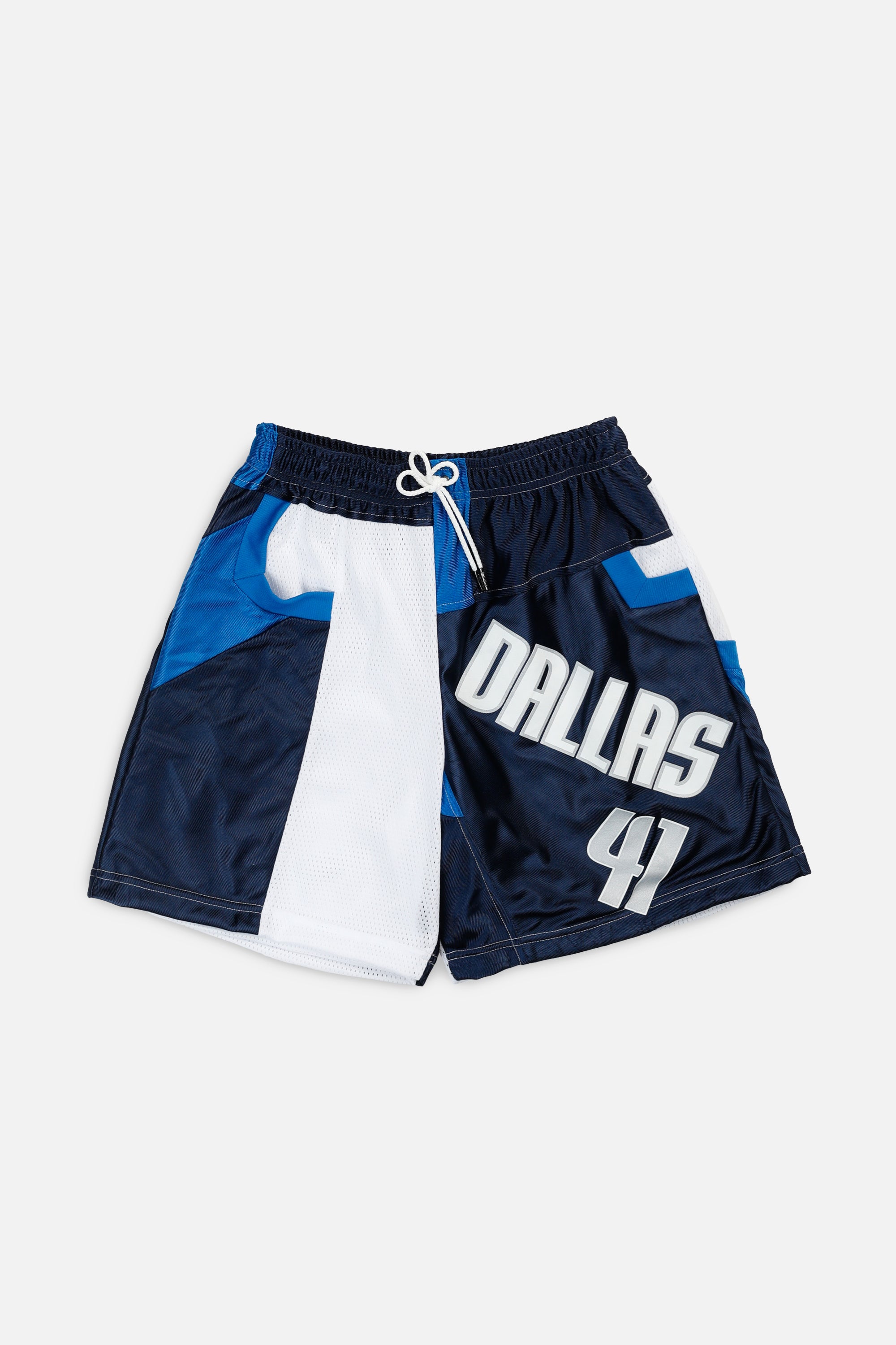 Unisex Rework Dallas Mavericks NBA Jersey Shorts - S-BOTTOMS-NBA-Women's S - Men's XS-Frankie Collective Rare Vintage Streetwear Reworks