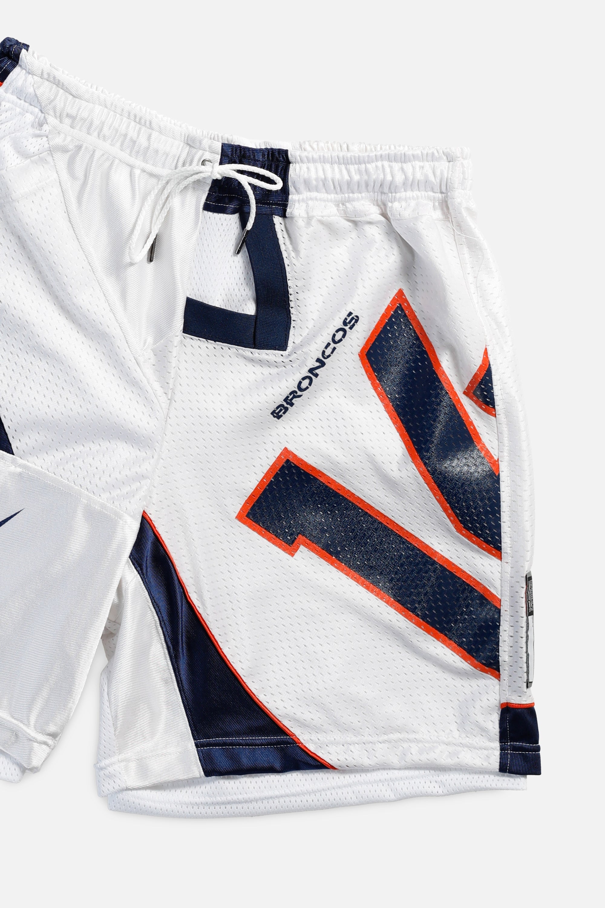 Unisex Rework Denver Broncos Jersey Shorts - Women's L - Men's M-SHORTS-NFL-Frankie Collective