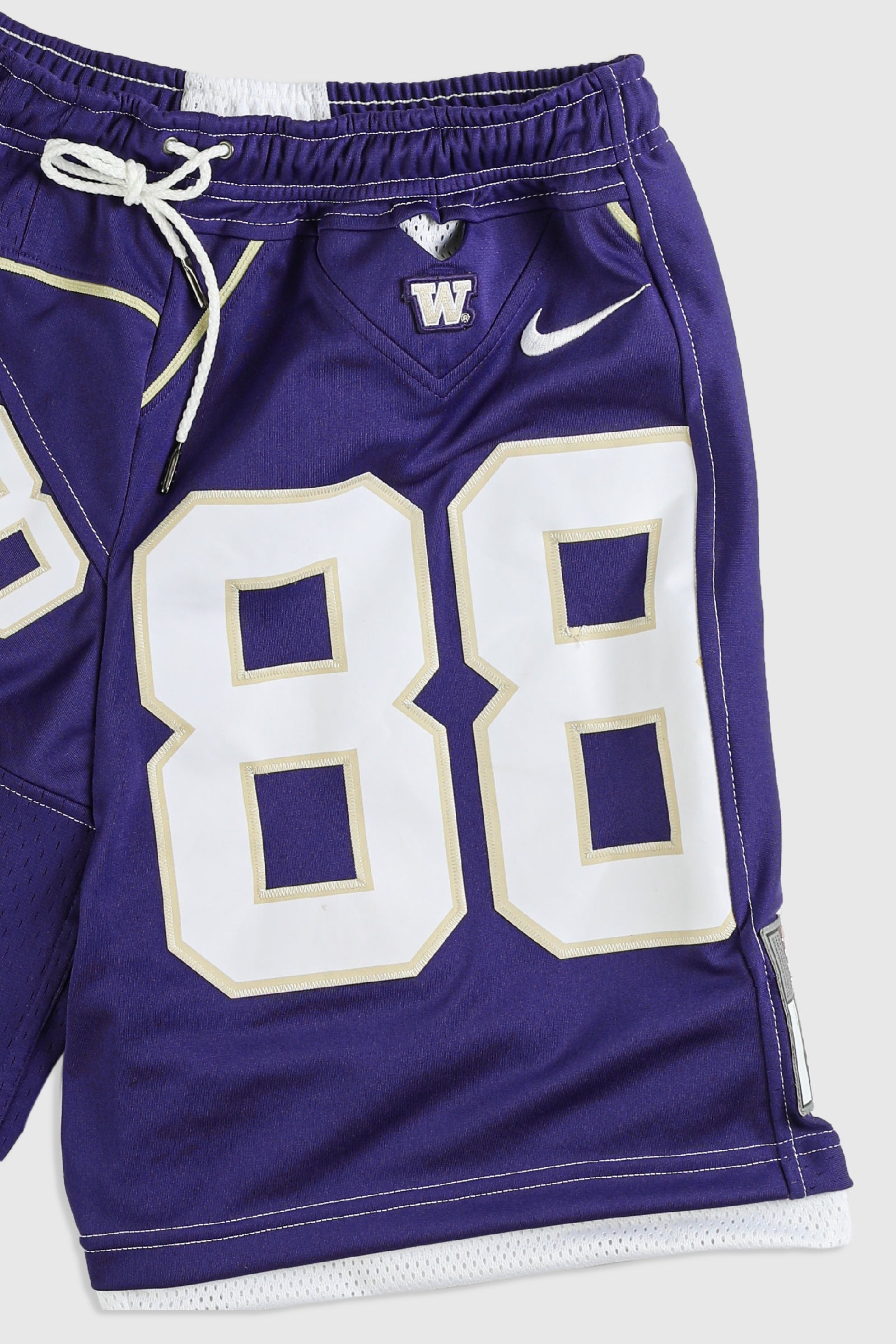 Unisex Rework Huskies Jersey Shorts - Women-L, Men-M-BOTTOMS-NFL-Frankie Collective Rare Vintage Streetwear Reworks