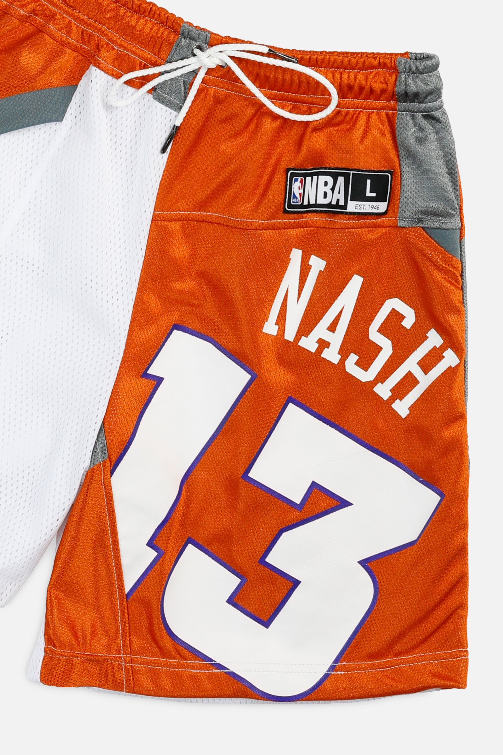 Unisex Rework Phoenix Suns NBA Jersey Shorts - S-BOTTOMS-NBA-Women's S - Men's XS-Frankie Collective Rare Vintage Streetwear Reworks