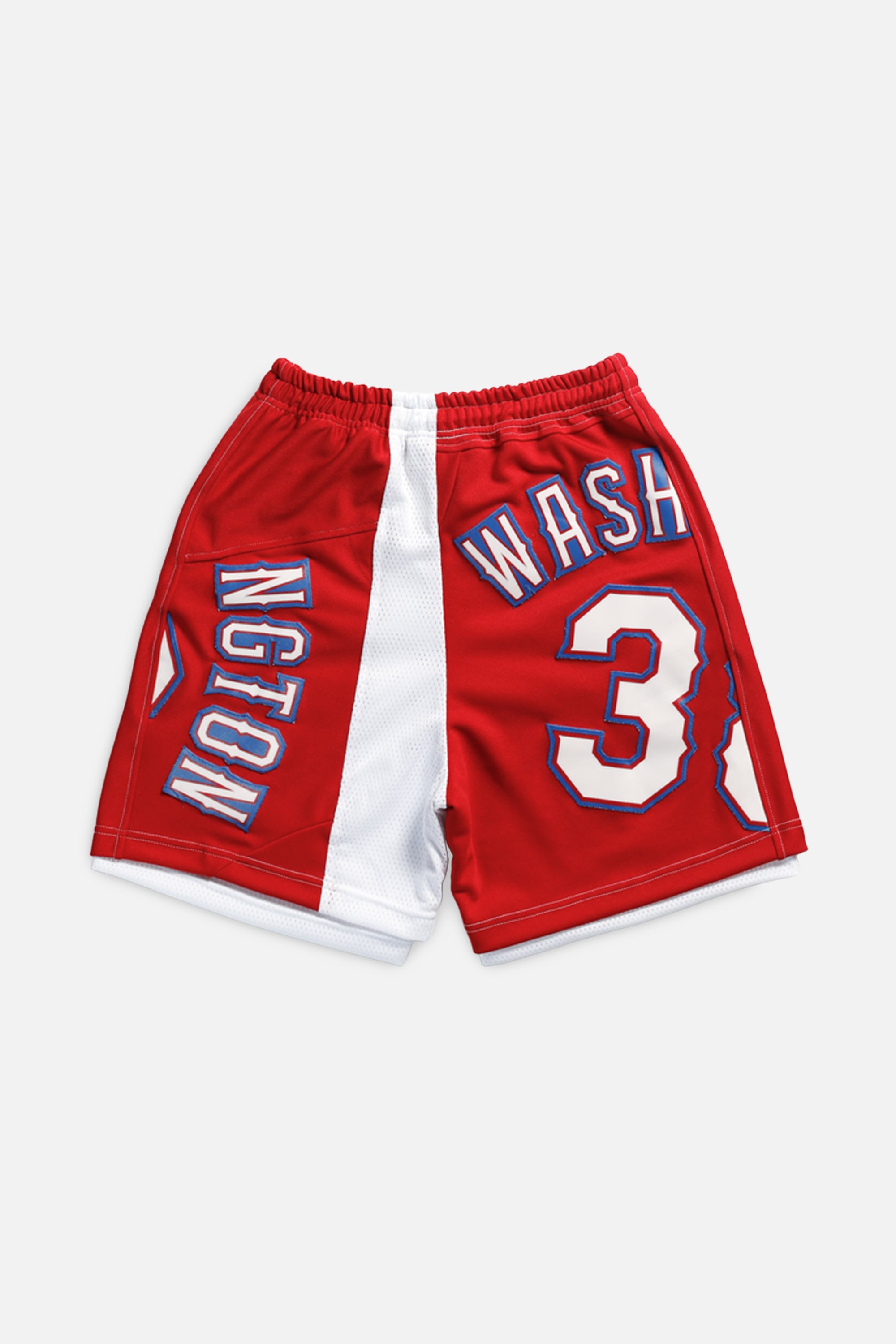Unisex Rework Texas Rangers MLB Jersey Shorts - XS-BOTTOMS-MLB-XS-Frankie Collective Rare Vintage Streetwear Reworks