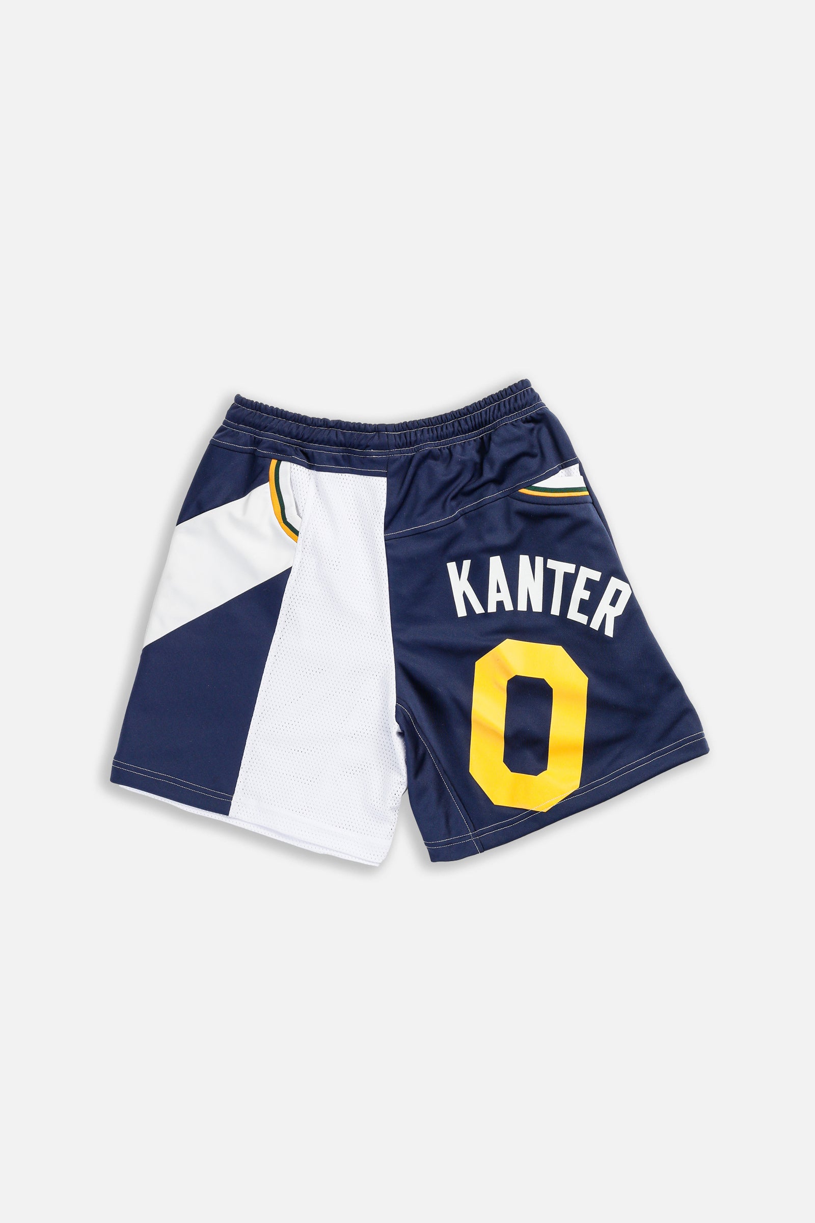 Unisex Rework Utah Jazz NBA Jersey Shorts - M-BOTTOMS-NBA-Women's M - Men's S-Frankie Collective Rare Vintage Streetwear Reworks