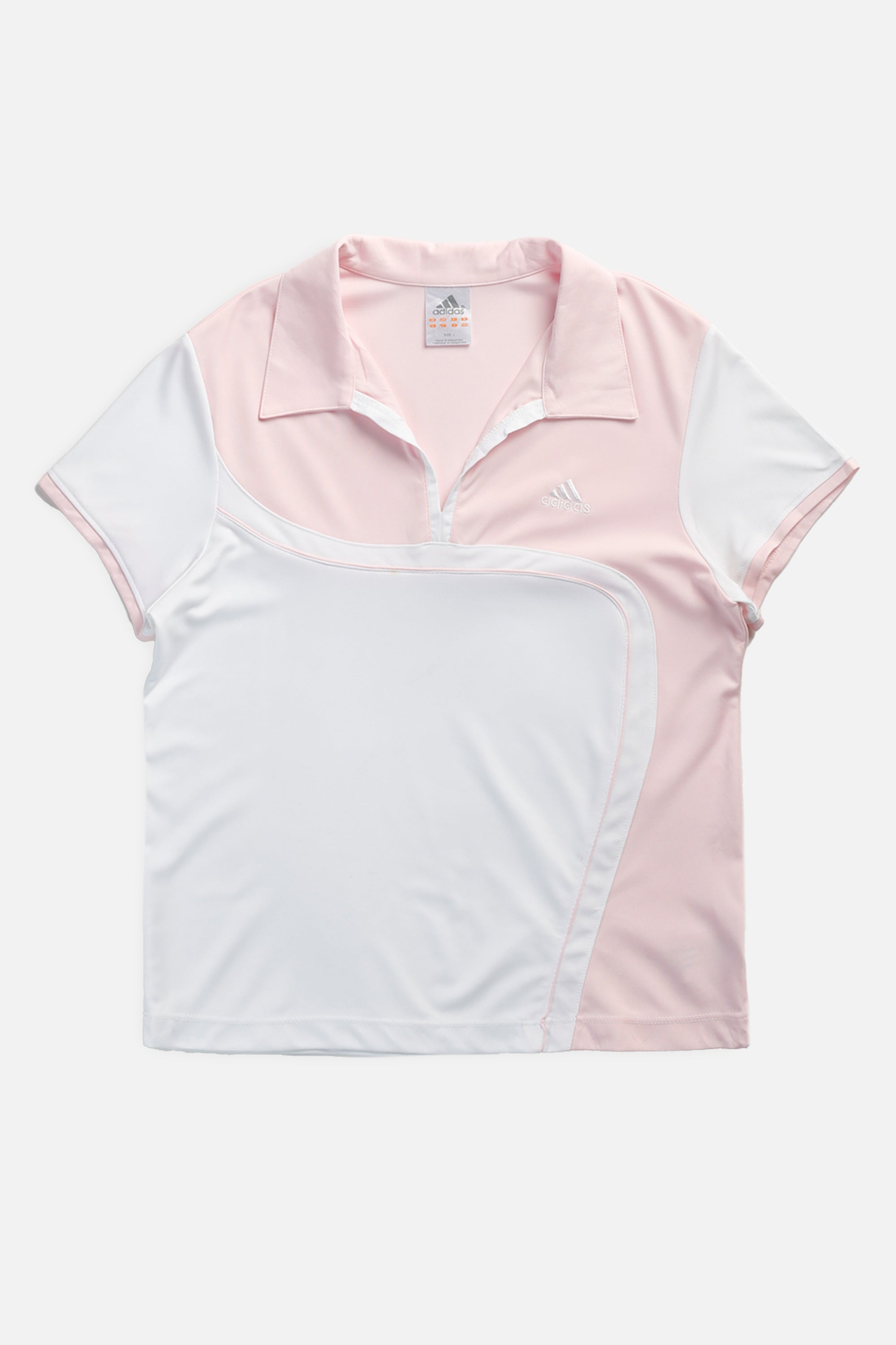 Vintage Adidas Collared Tee - Women's L-TSHIRTS-Adidas-Women's L-Frankie Collective Rare Vintage Streetwear Reworks