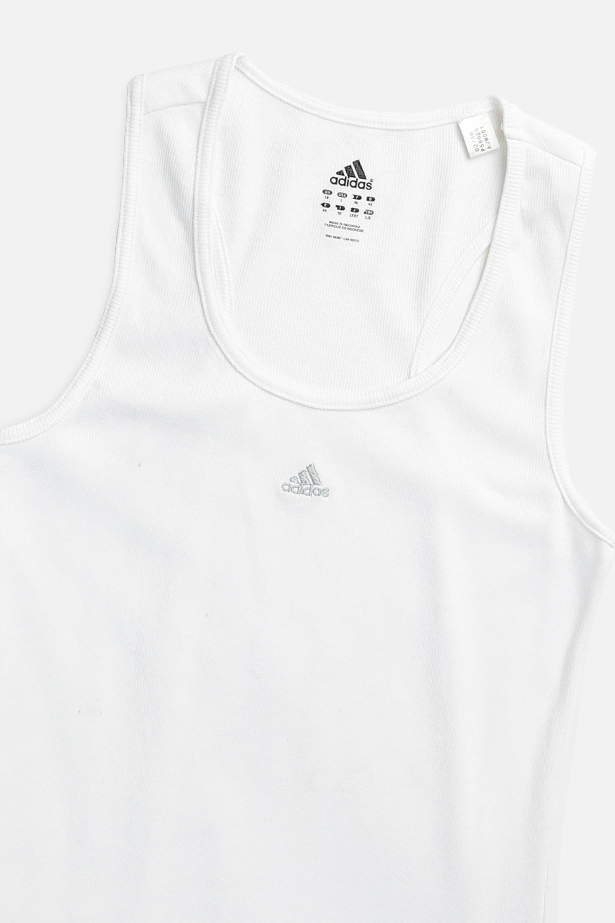 Vintage Adidas Rib Knit Tank - Women's L-TOPS-Adidas-Women's L-Frankie Collective Rare Vintage Streetwear Reworks