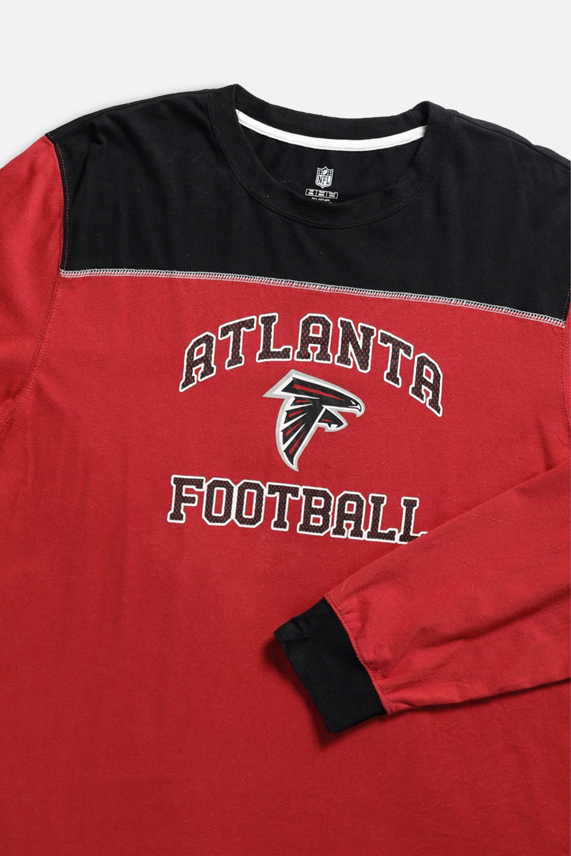 Vintage Atlanta NFL Long Sleeve Tee - XXL-TSHIRTS-NFL-XXL-Frankie Collective Rare Vintage Streetwear Reworks