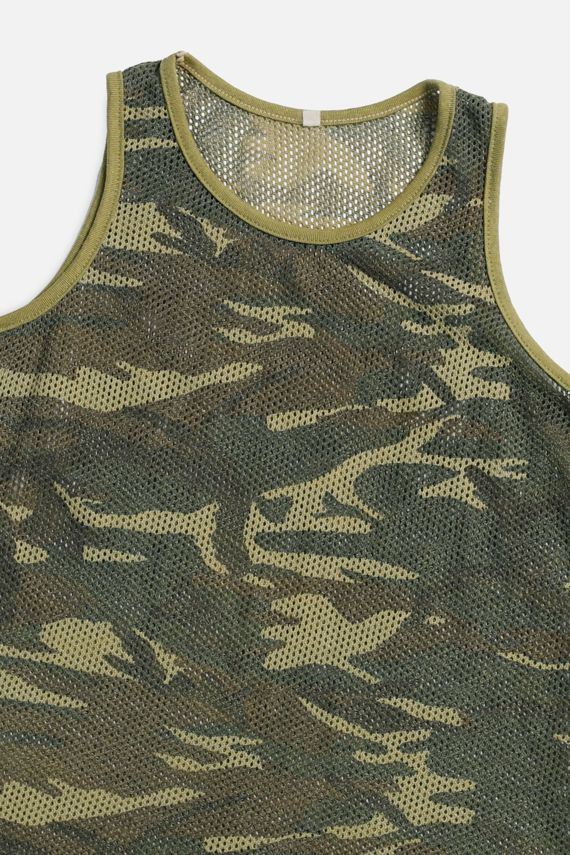 Vintage Camo Mesh Tank - S-TOPS-Frankie Collective