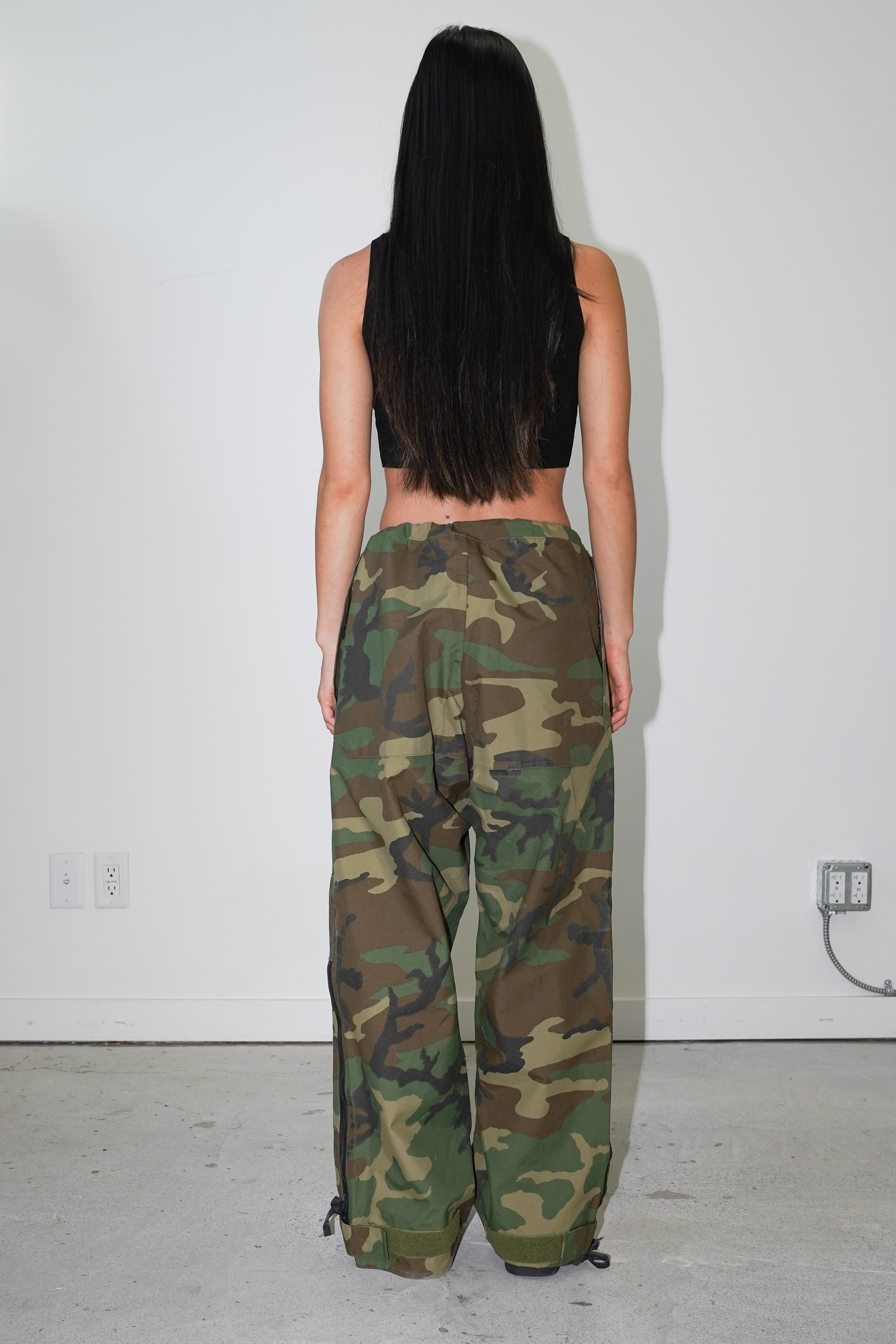 Vintage Camo Outerwear Pants - M-BOTTOMS-vendor-unknown-Frankie Collective Rare Vintage Streetwear Reworks