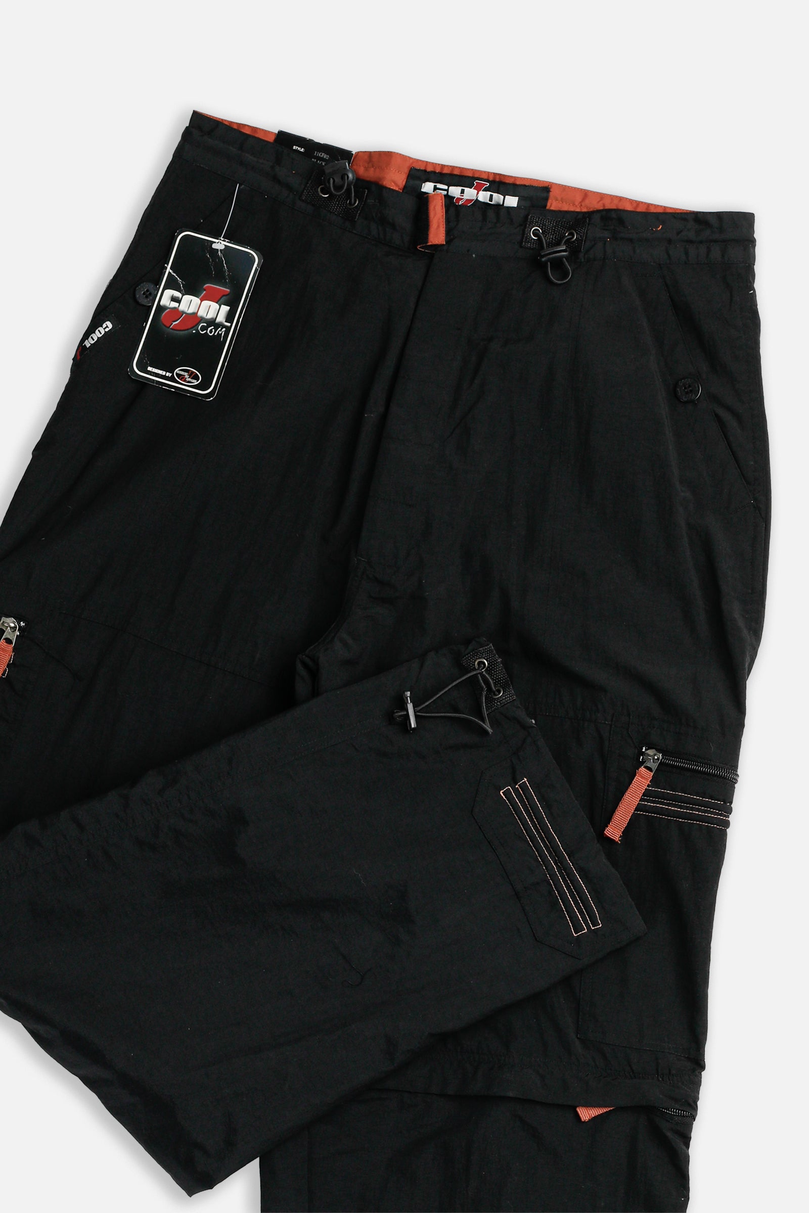 Vintage Cool J Windbreaker Pants - L-BOTTOMS-Cool J-L-Frankie Collective Rare Vintage Streetwear Reworks