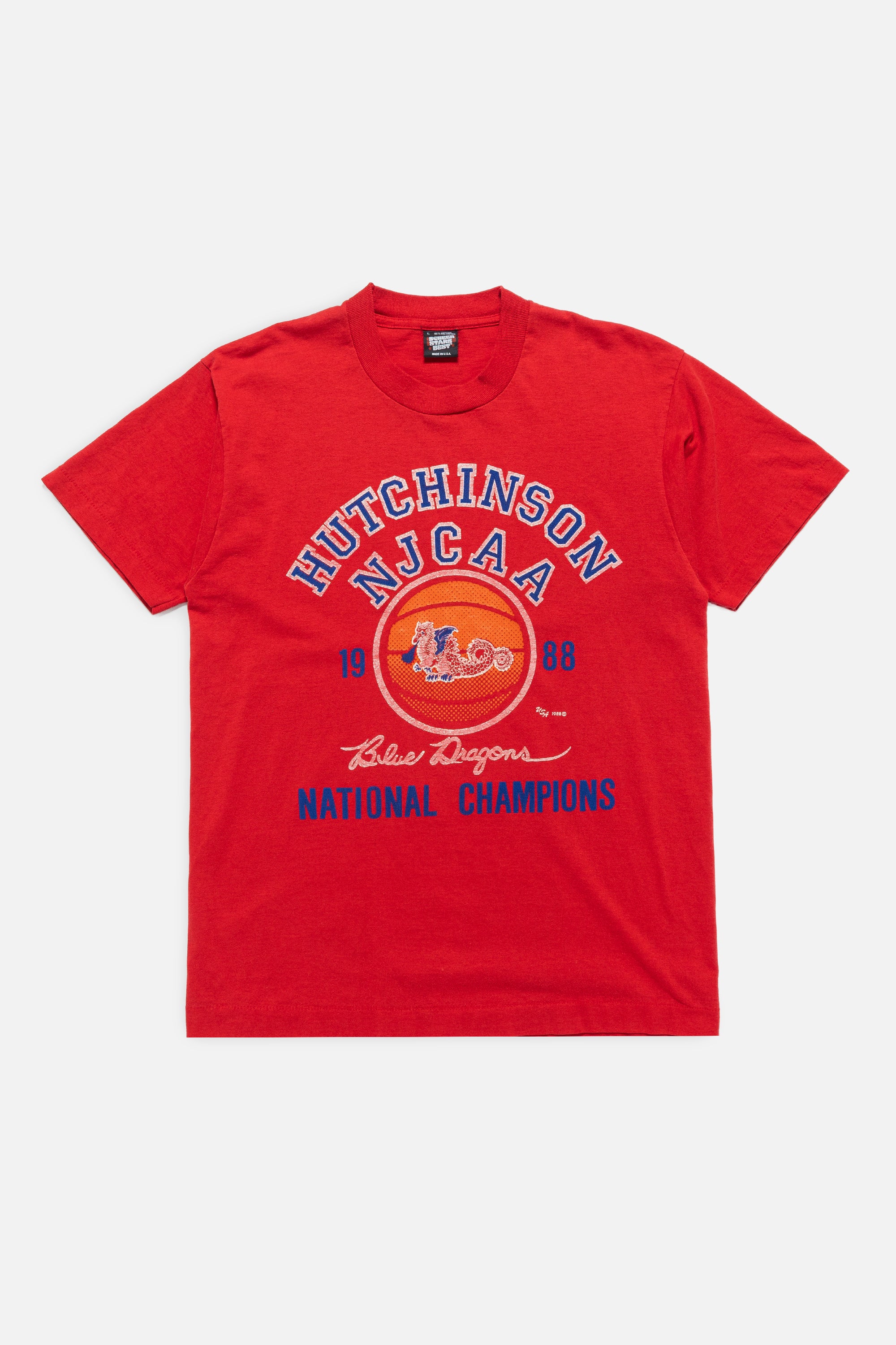 Vintage Hutchinson NJCAA Tee - L-T-SHIRTS-NCAA-Frankie Collective