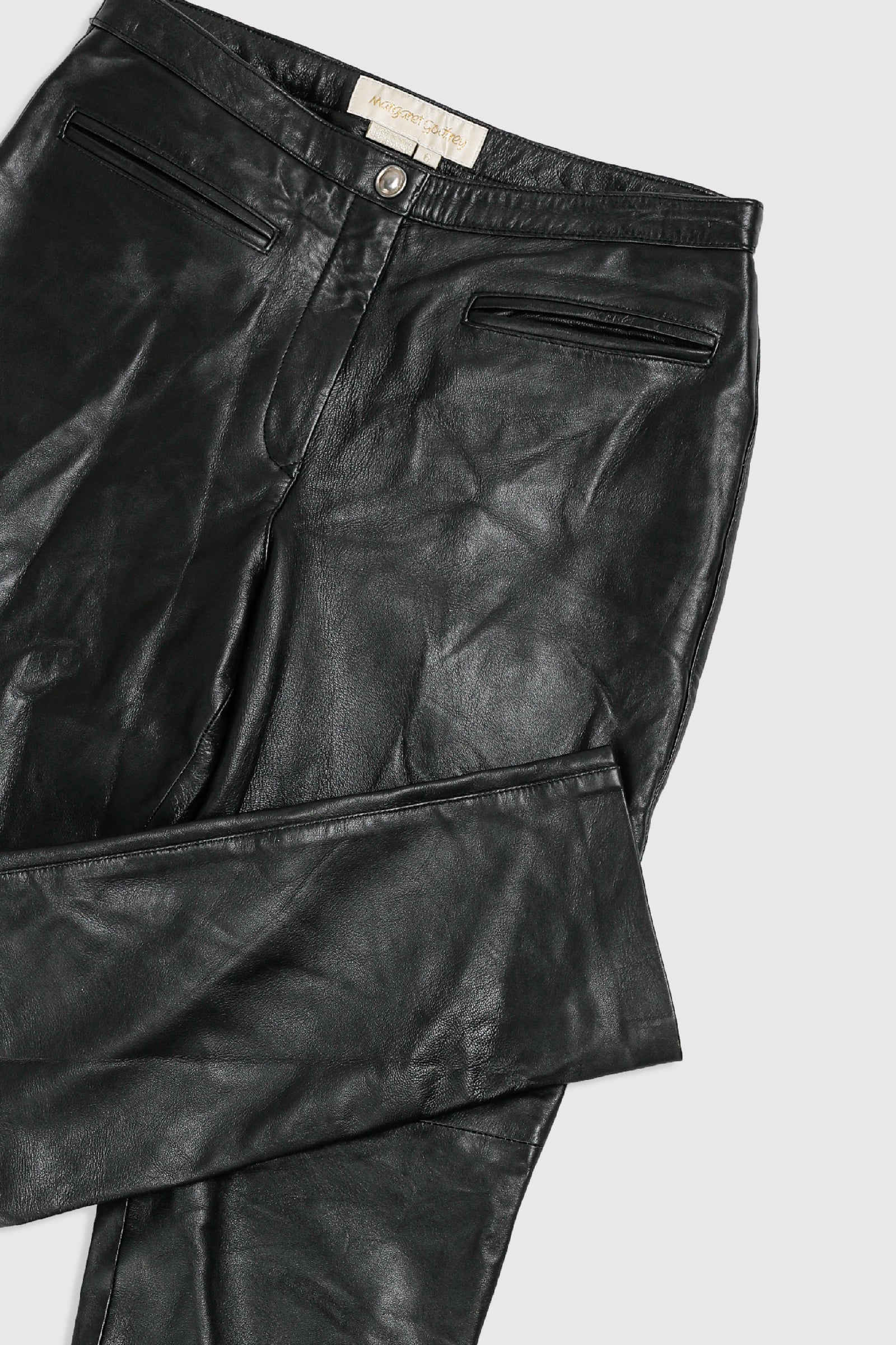 Vintage Leather Pants - Women's M-BOTTOMS-vendor-unknown-Frankie Collective Rare Vintage Streetwear Reworks